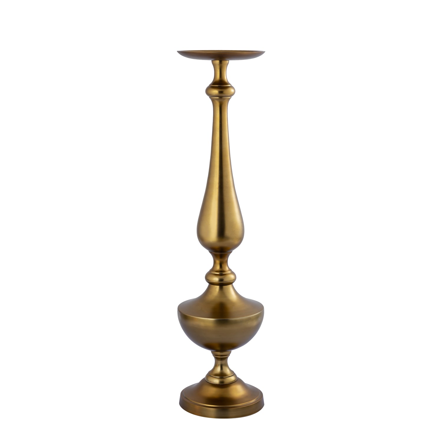 Centy Brass Casted Alu Candle Holder L