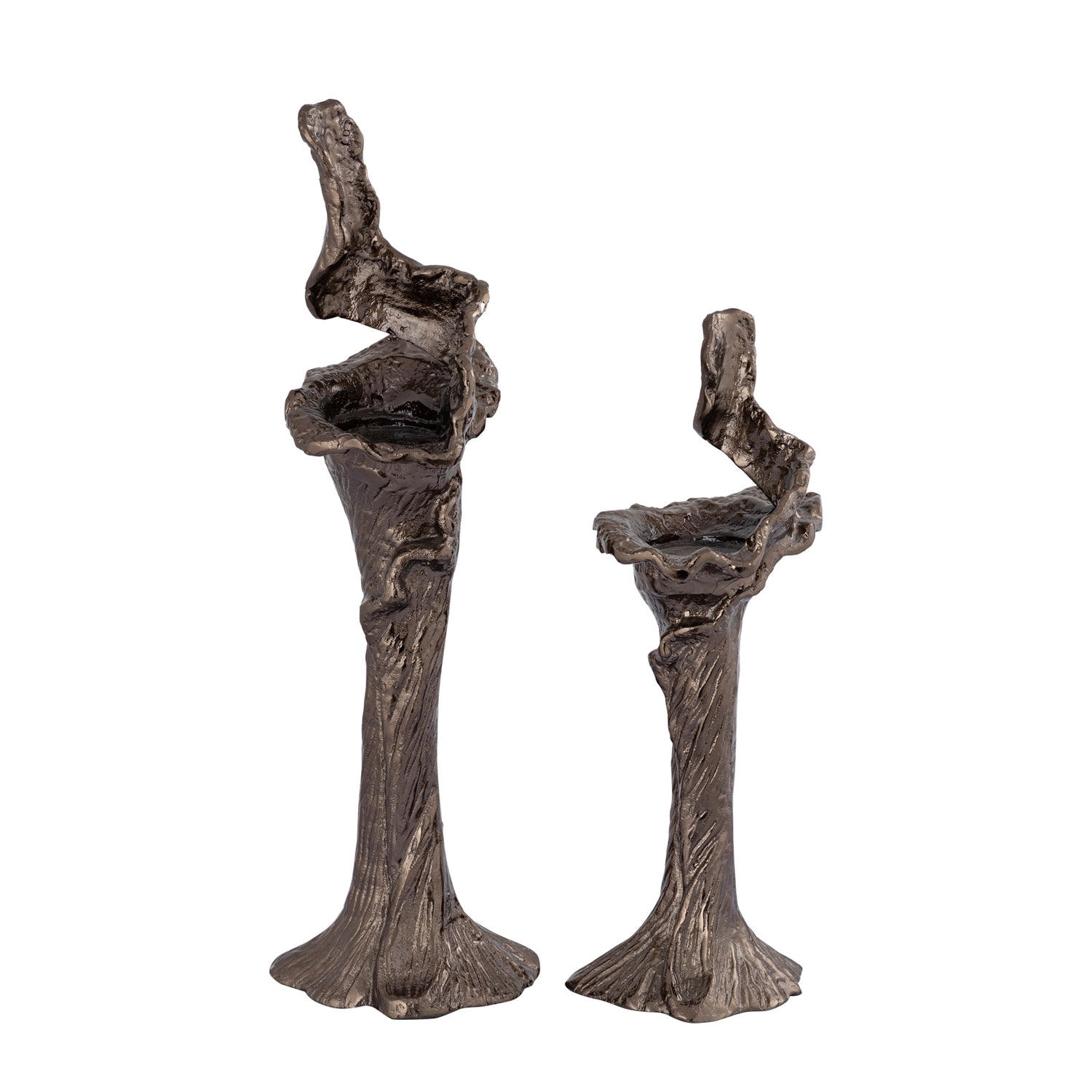 Mataly Brass Casted Alu Candle Holder S