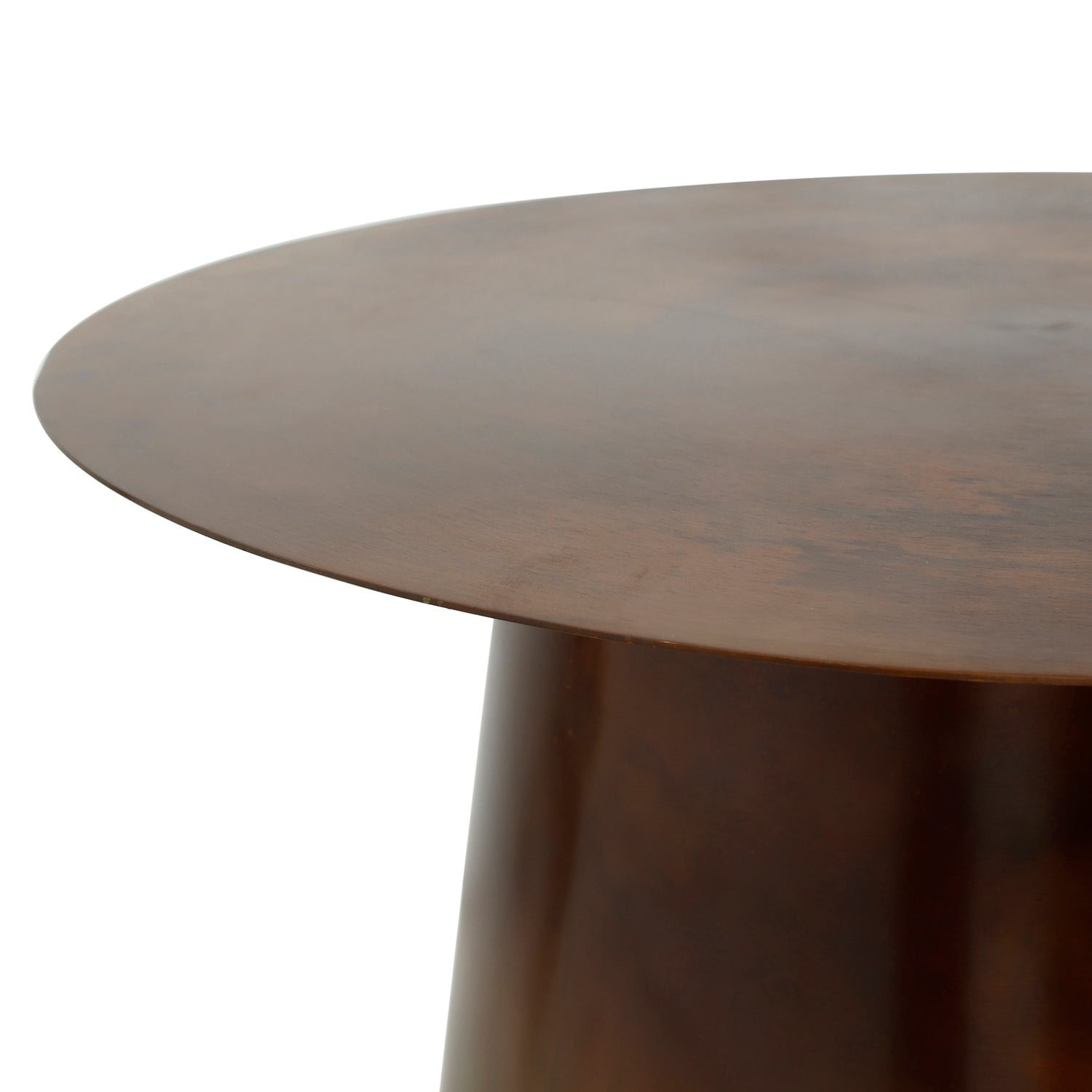 Edson Copper Iron Side Table Round Cone Foot SV2