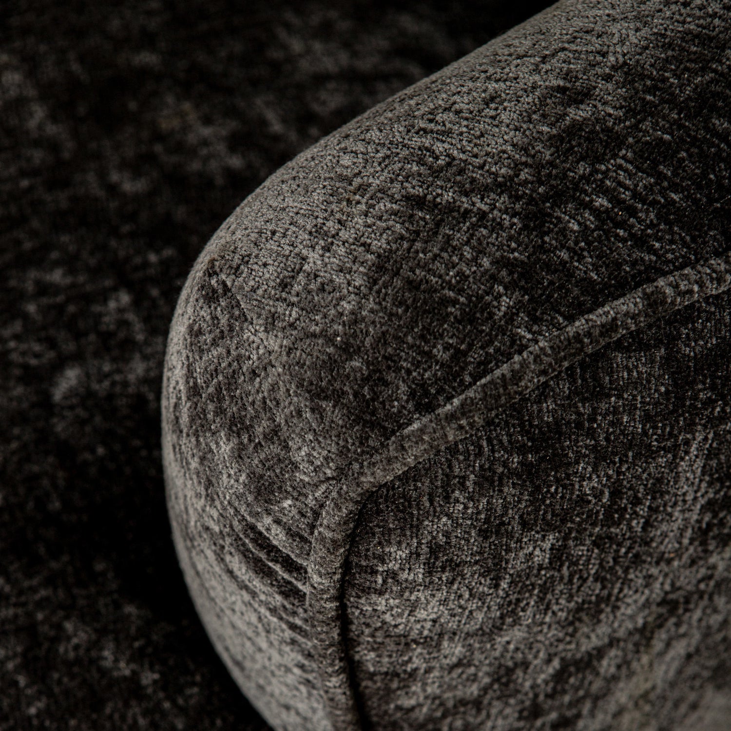 Grasa Anthracite Fiore Fabric Fauteuil