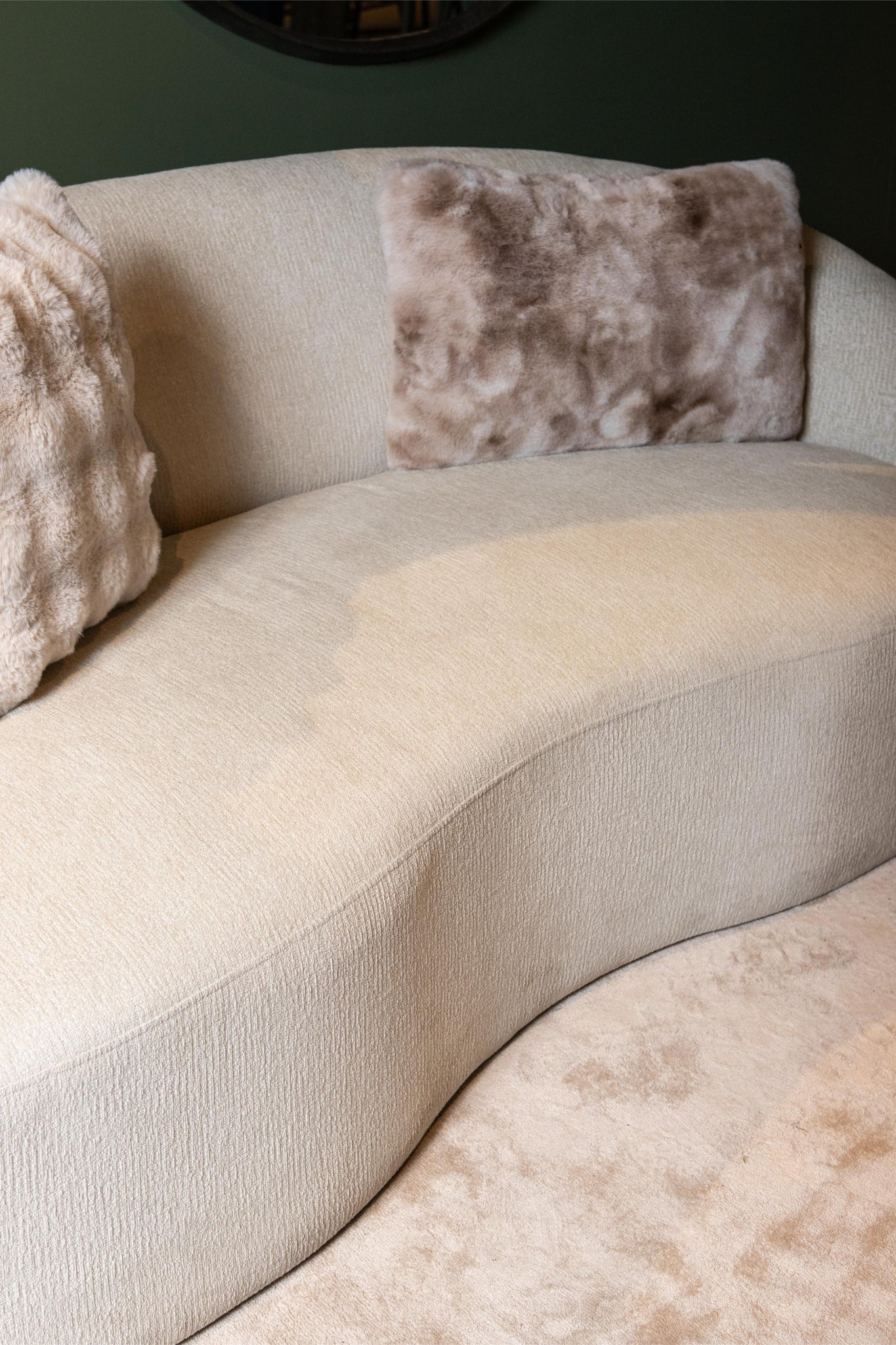 Bohne Cream Nanci Fabric 2 Seater Sofa