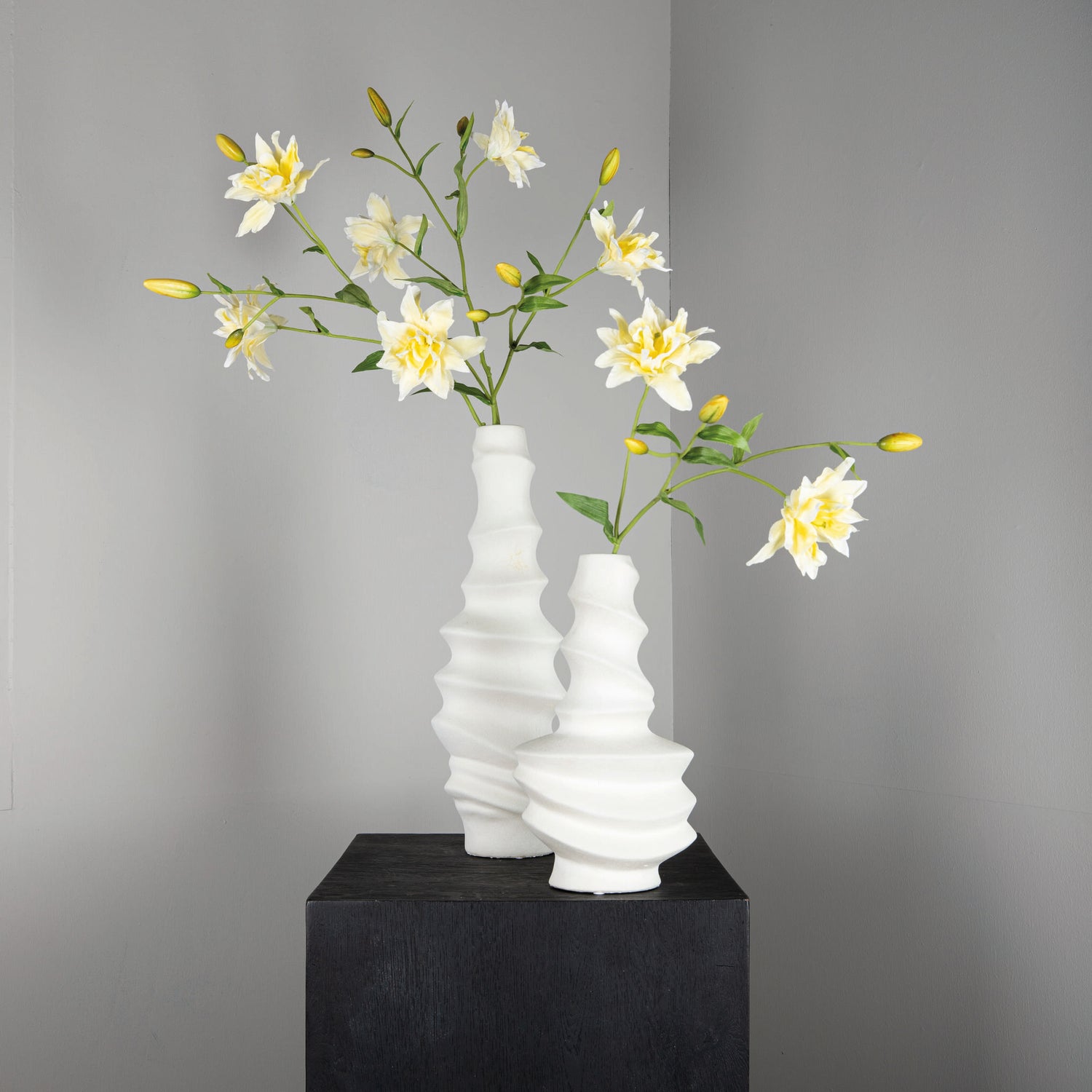 Lily Flower Yellow Double Lily Spray