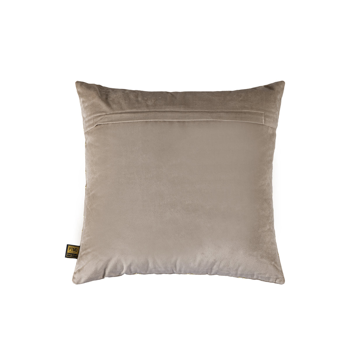 Lizze Beige Velvet Cushion Embroidery Square S