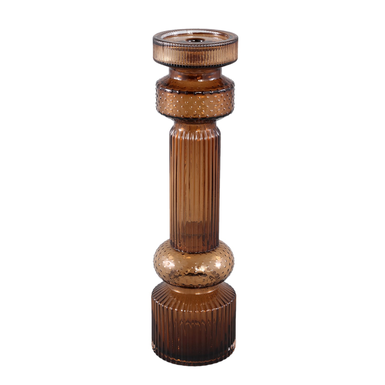 Fadri Bronze Glass Candle Holder L