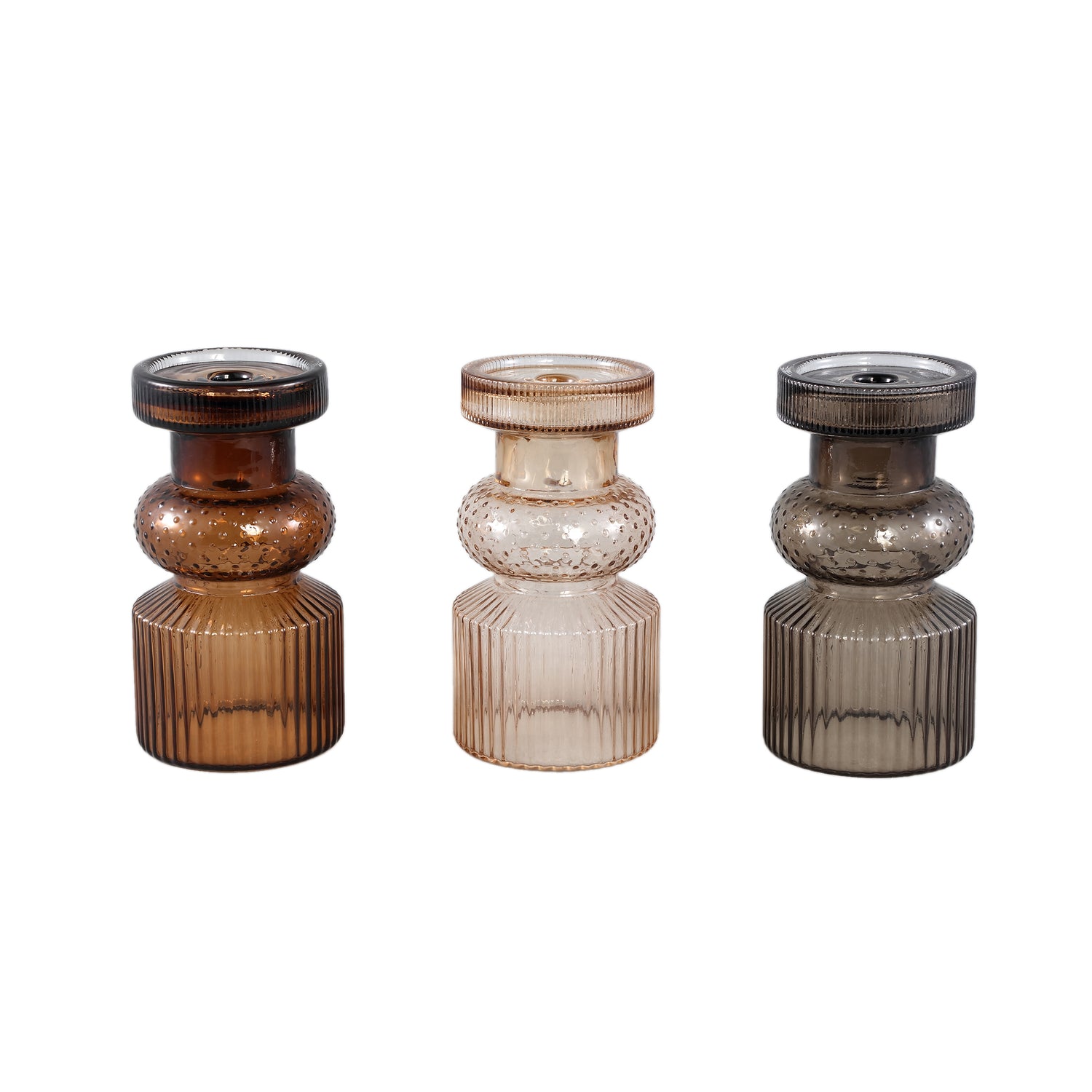 Fadri Bronze Glass Candle Holder S