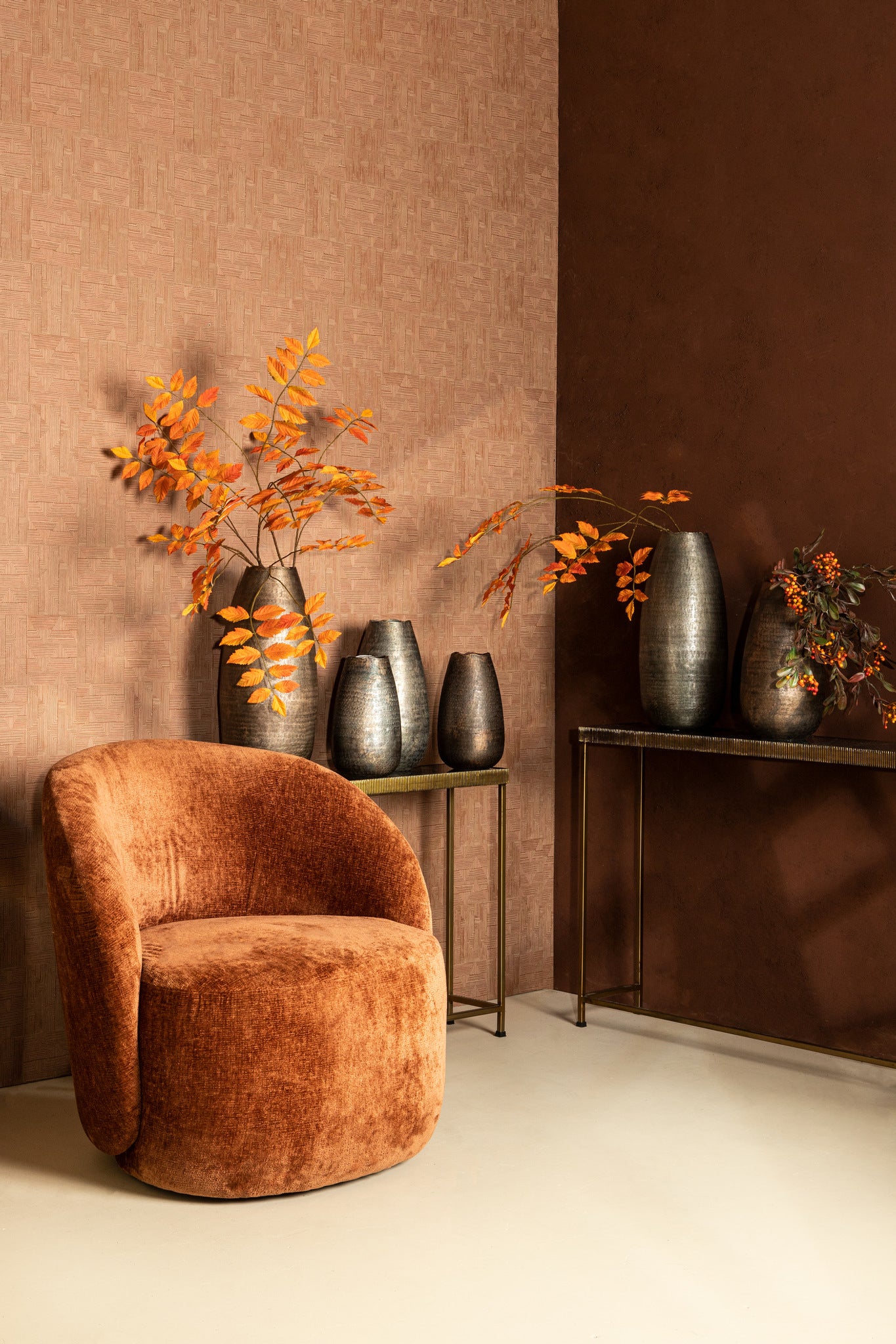 Semin Silver Alu Round Rustic Pot Wavy Edge S