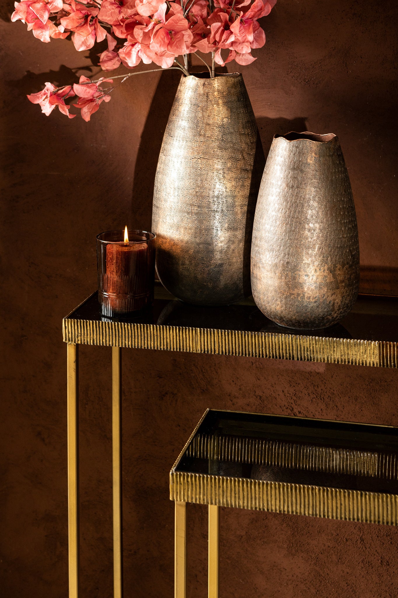 Semin Silver Alu Round Rustic Pot Wavy Edge S