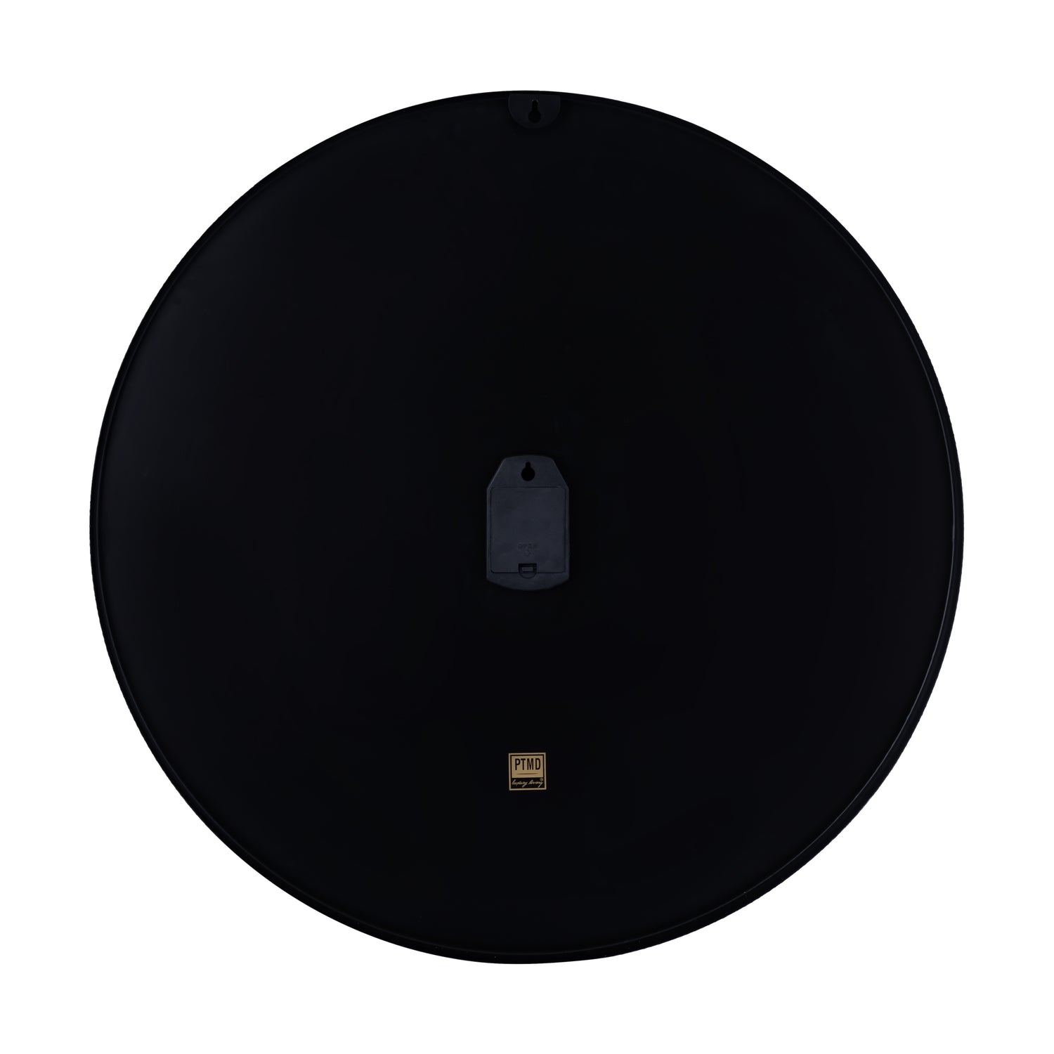 Emmett Black Iron Round Clock Square Texture L