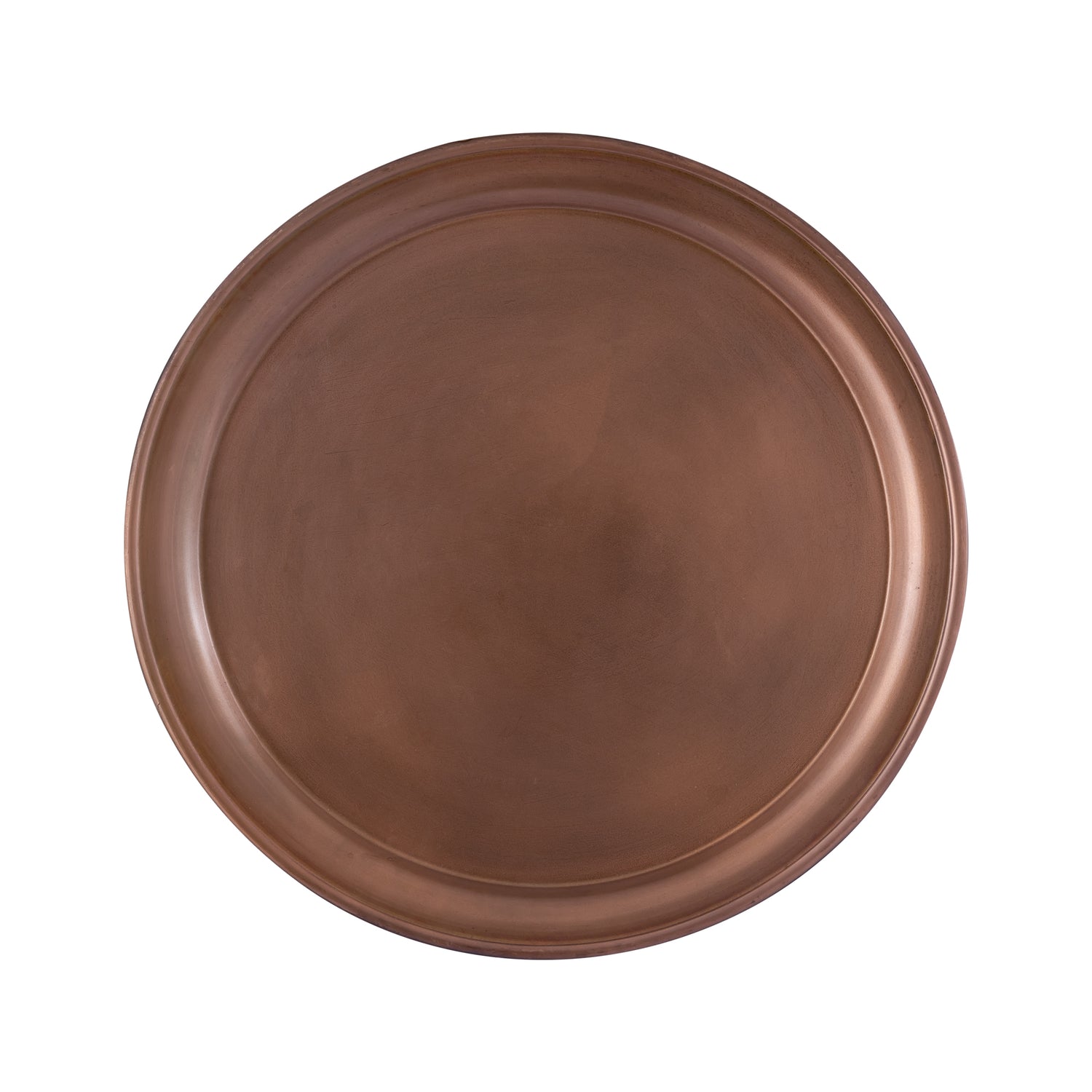Aspyn Copper Iron Round Bowl With Border L