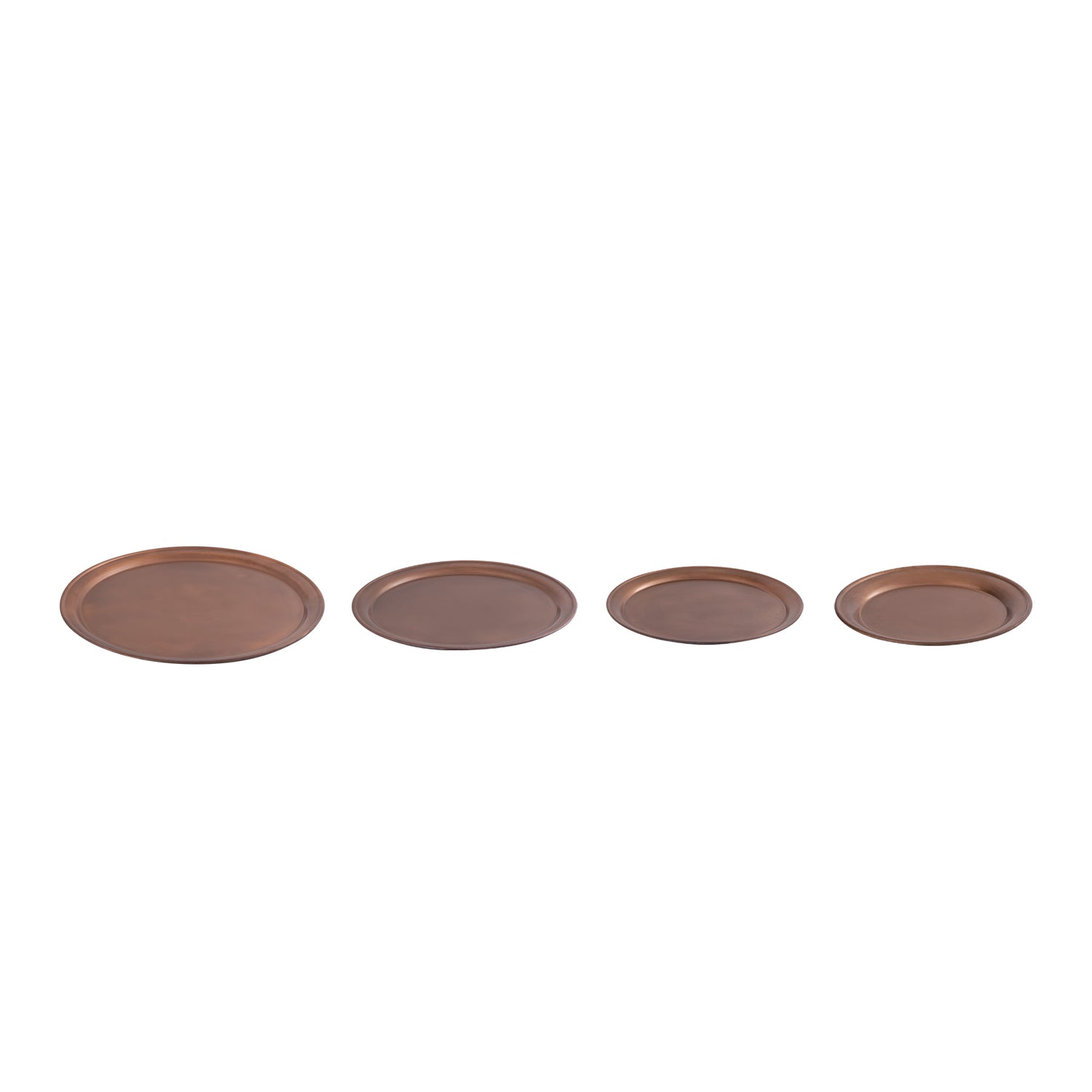 Aspyn Copper Iron Round Bowl With Border S