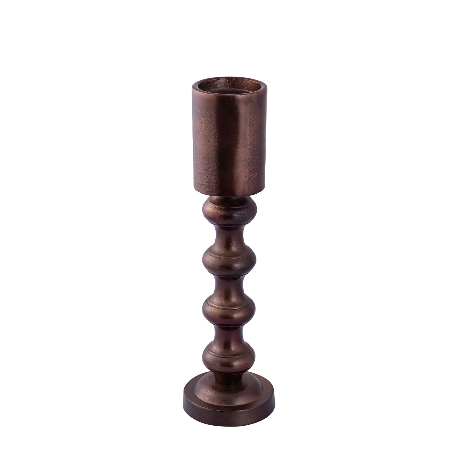Nessa Copper Alu Candle Holder With Bulbs L