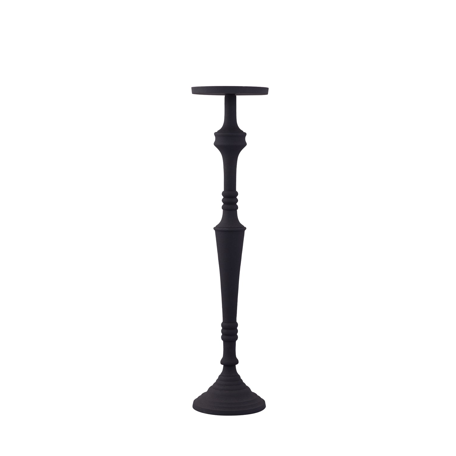 Helen Black Alu Candle Holder Powder Coated S