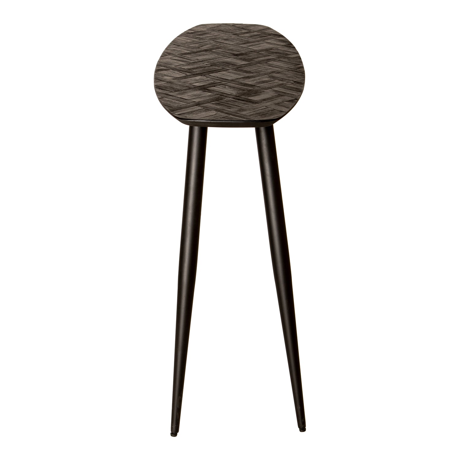 Tyano Black Recycled Teak Wood Side Table