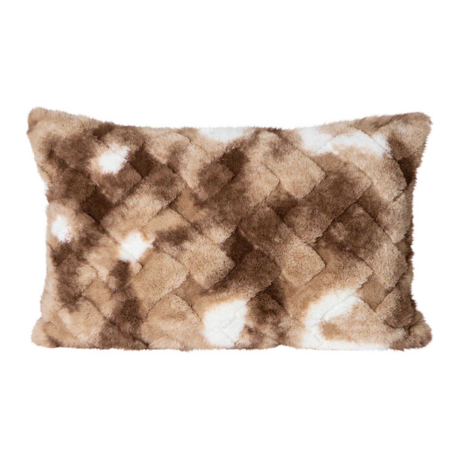 Geraldine Brown Artificial Fur Cushion Rectangle