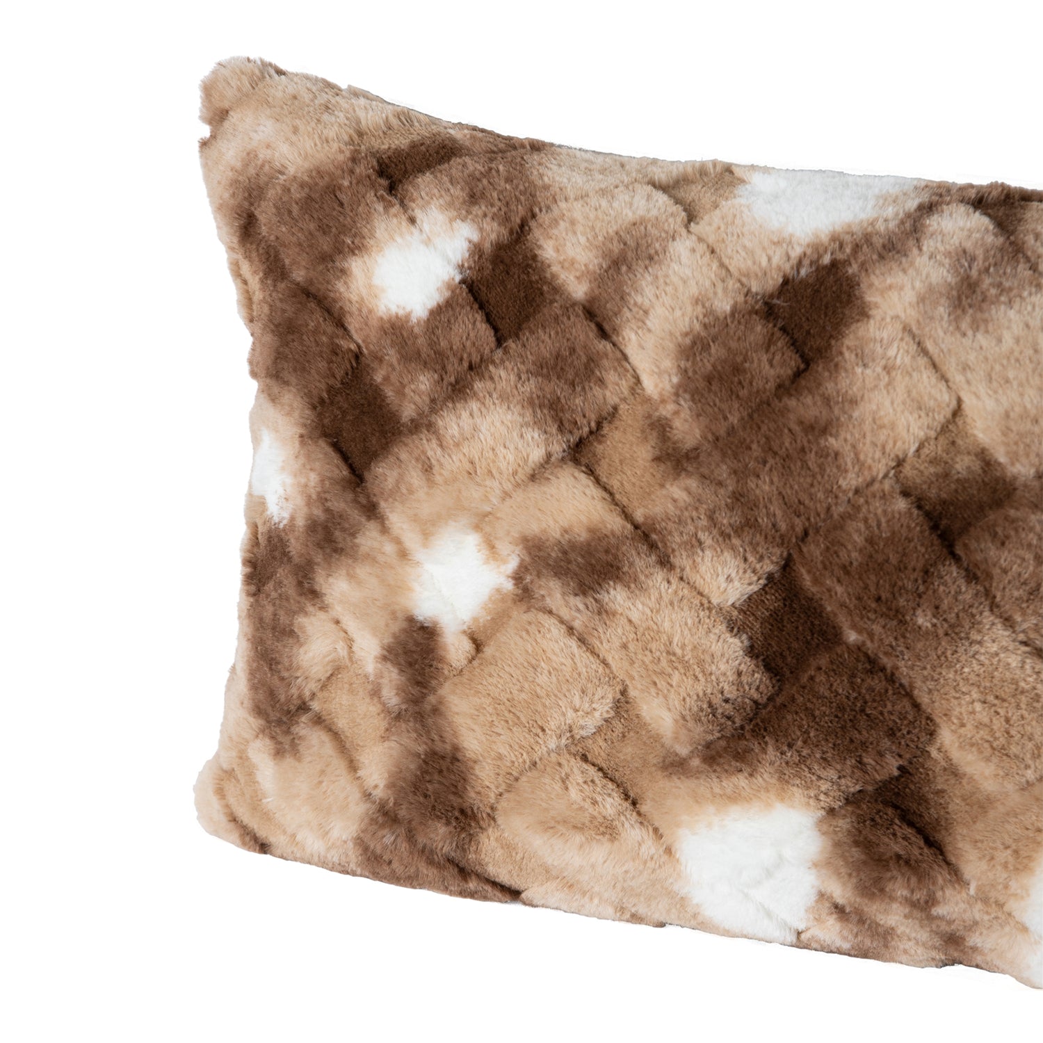 Geraldine Brown Artificial Fur Cushion Rectangle