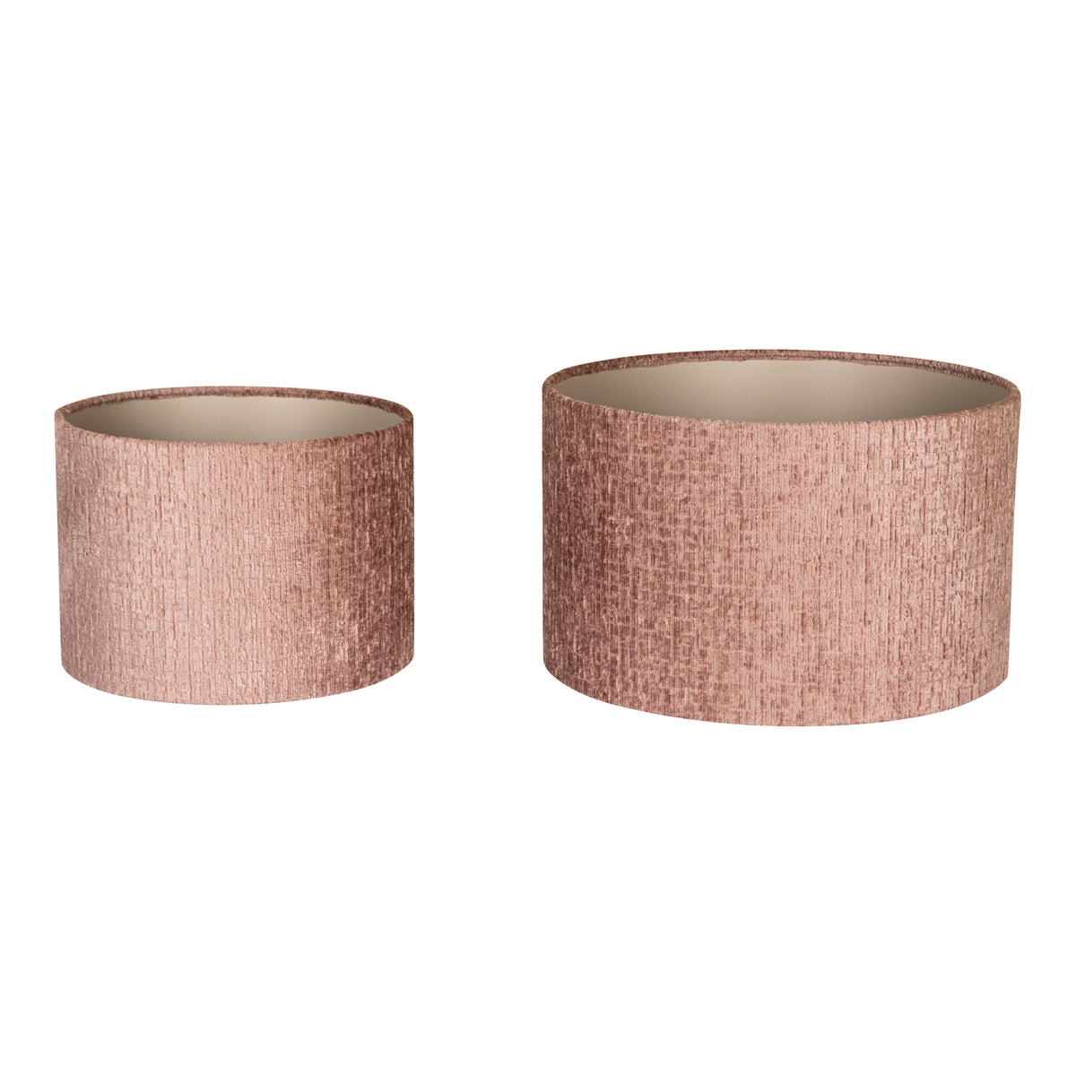 Nairobi Old Pink Fabric Lampshade Round S