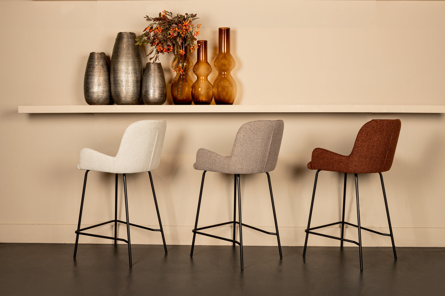 Leander Cream Bar Stool