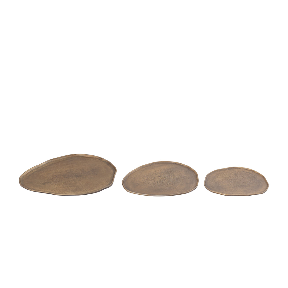 Kora Brass Casted Alu Organic Shaped Bowl L