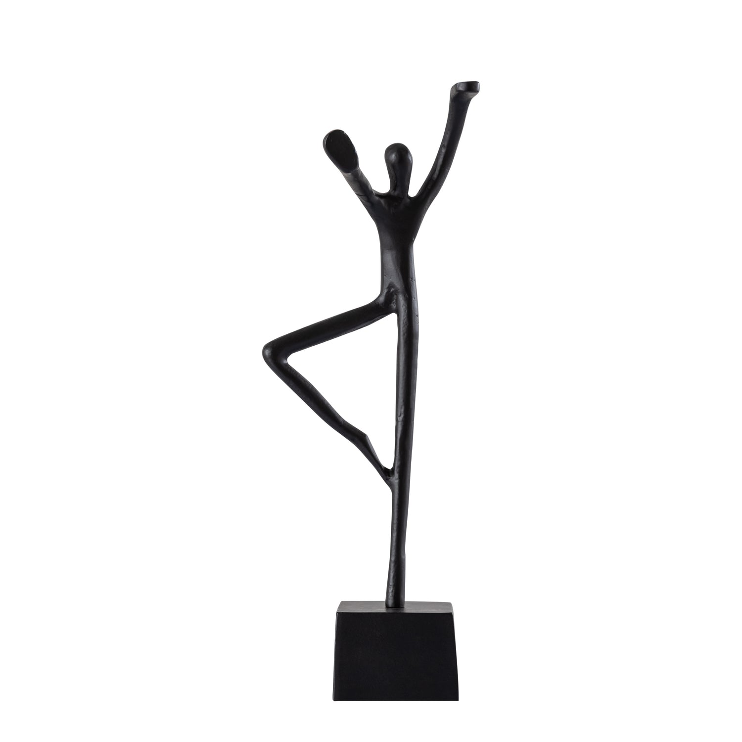 Eagen Black Casted Alu Statue Kung Fu Man