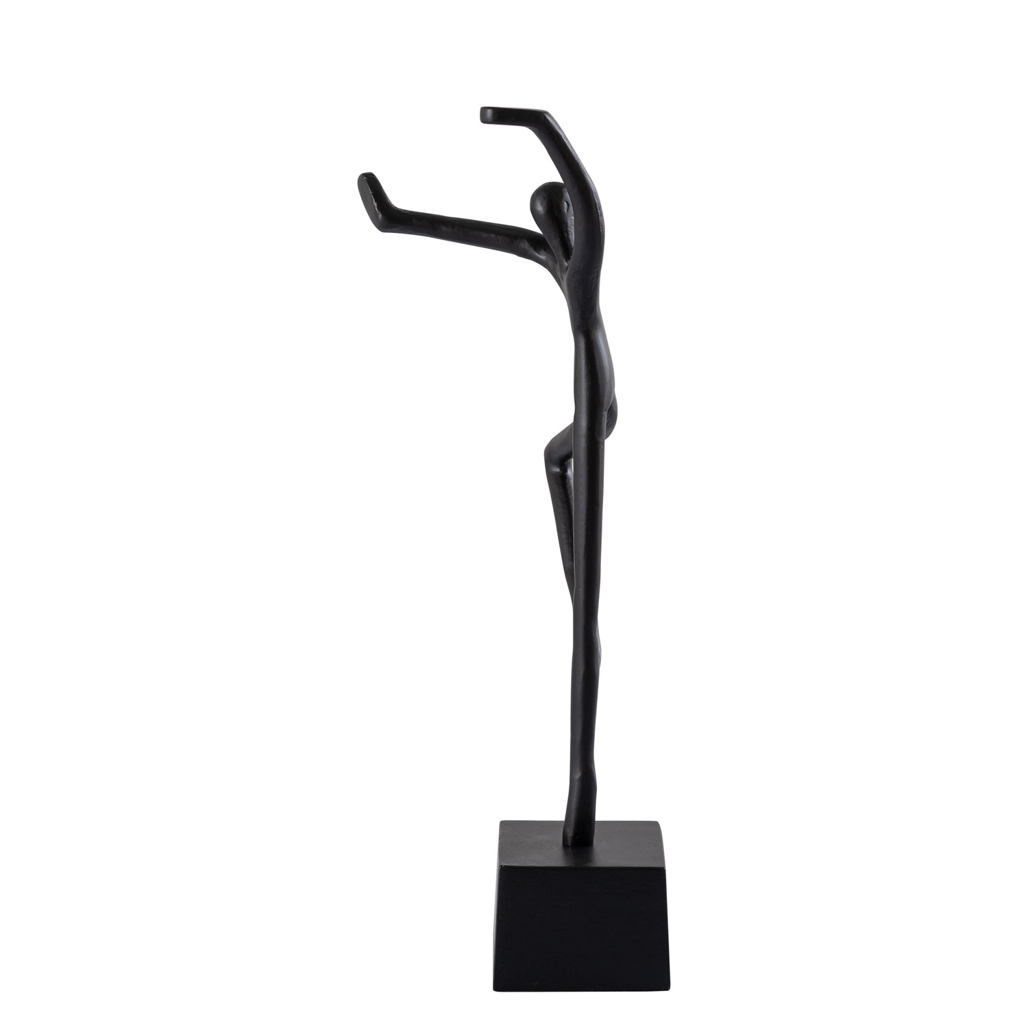 Eagen Black Casted Alu Statue Kung Fu Man