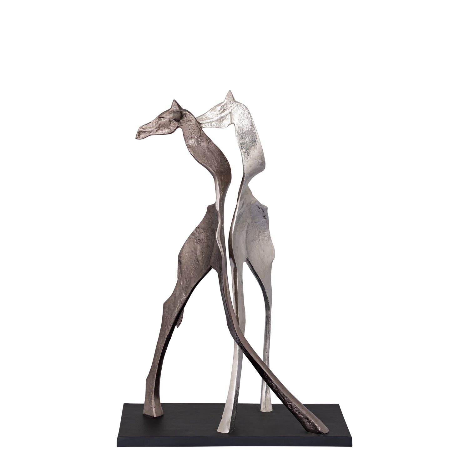 Skye Black Alu Statue Giraffe Shaped Small