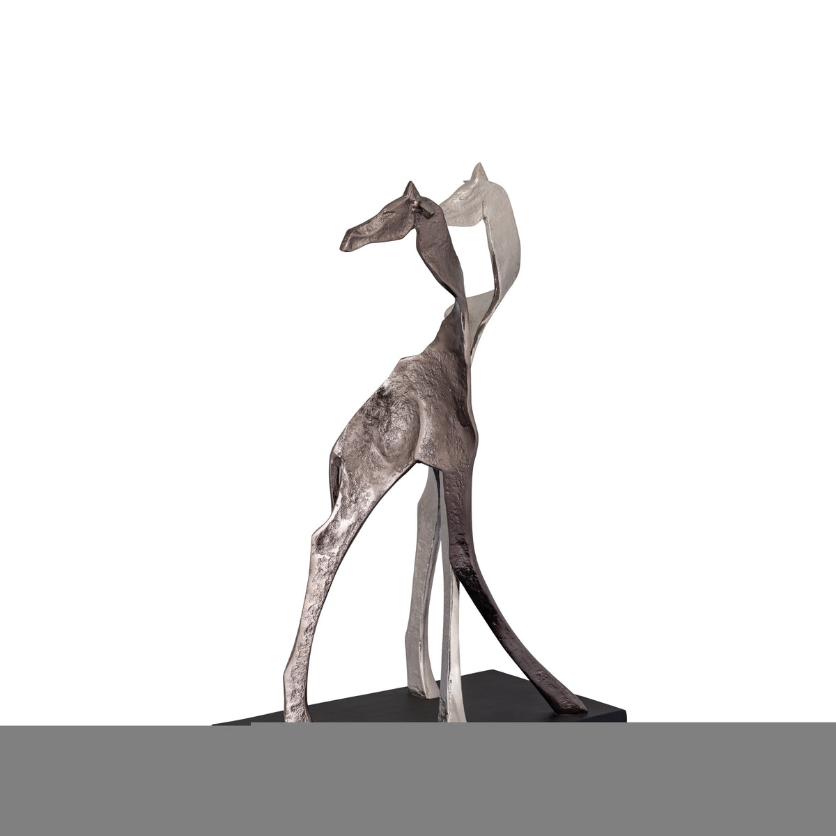 Skye Black Alu Statue Giraffe Shaped Small