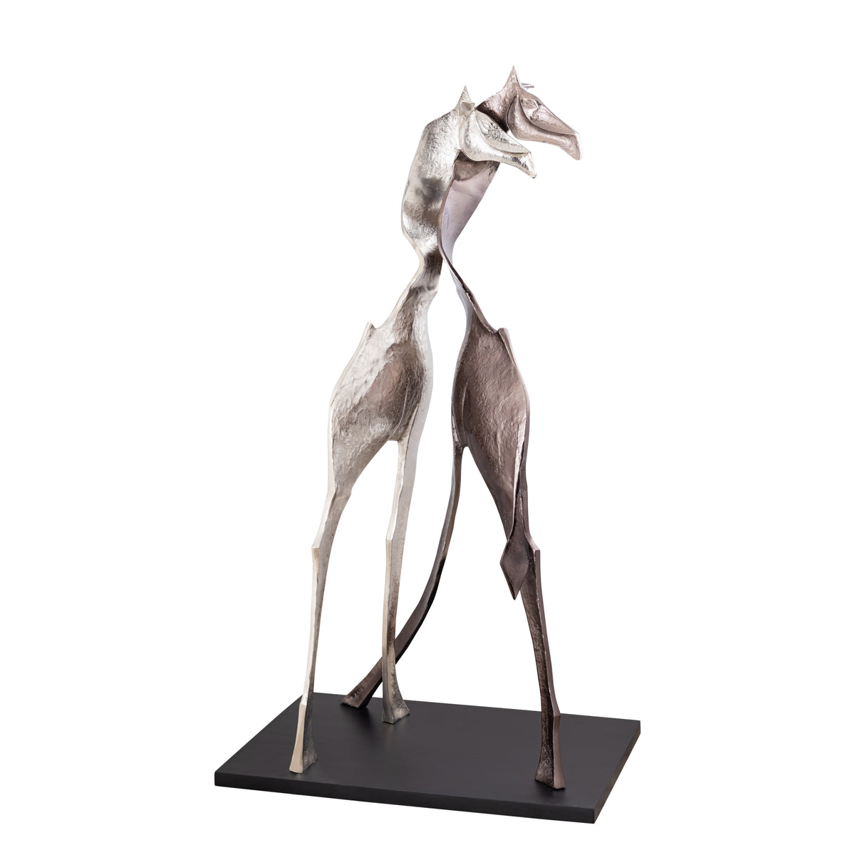 Skye Black Alu Statue Giraffe Shaped Large