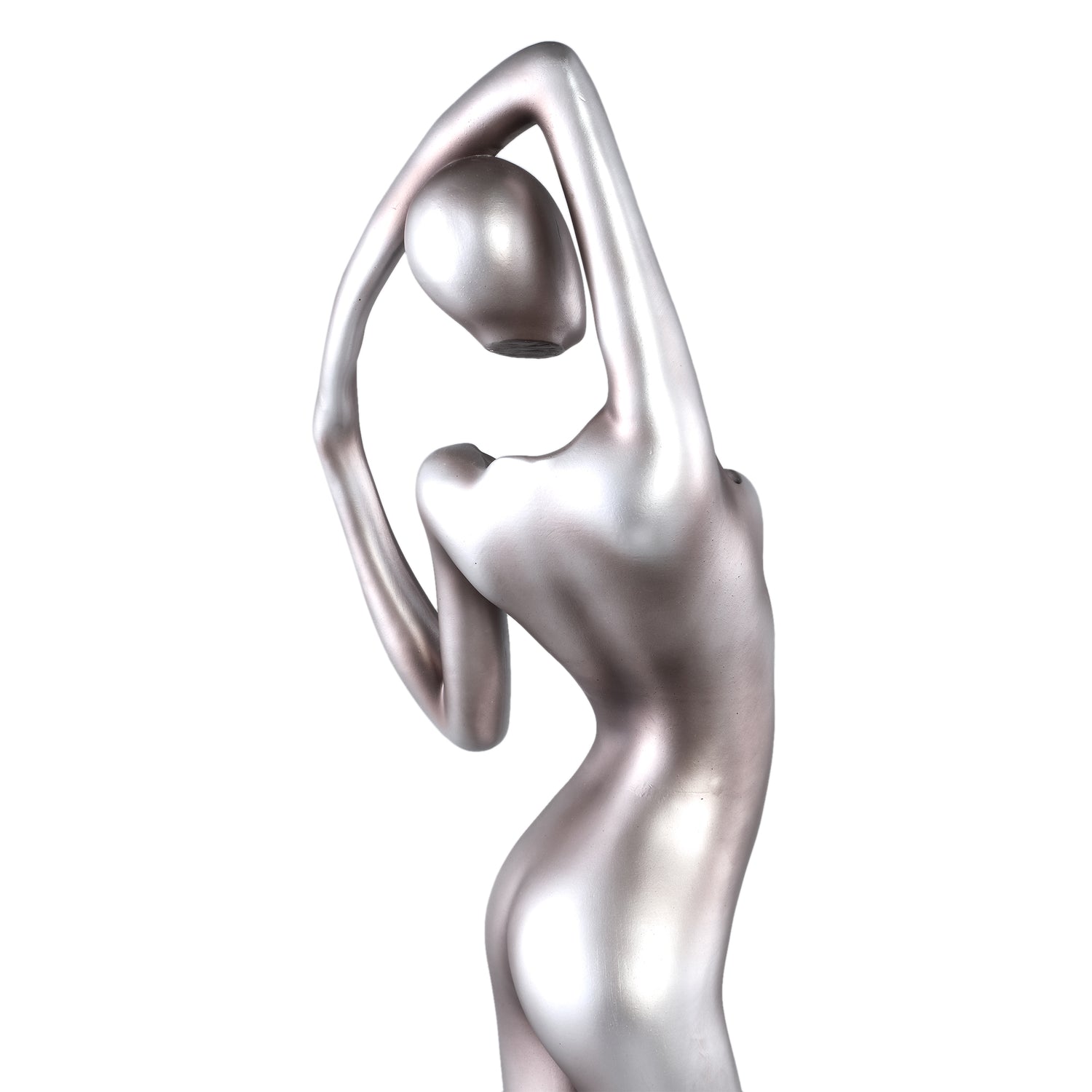 Leonne Gun Metal Polyester Statue Womanbody Shaped