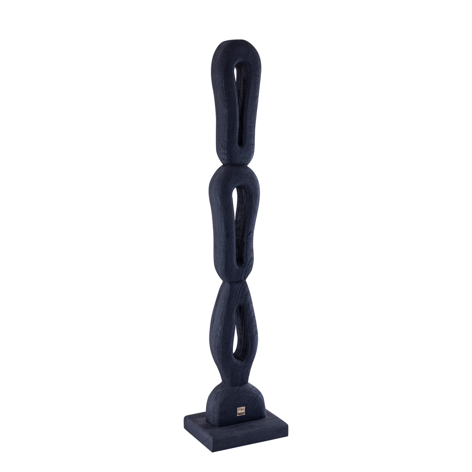 Rhyce Black Mango Wood Statue Open Figure L