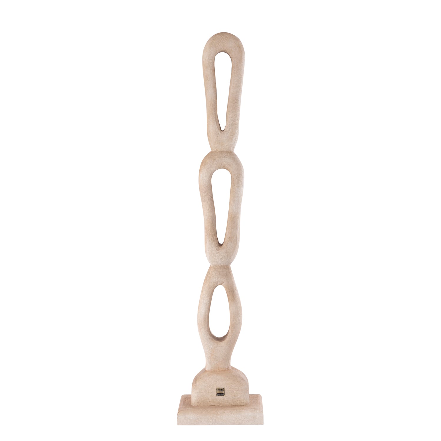 Rhyce Natural Mango Wood Statue Open Figure L