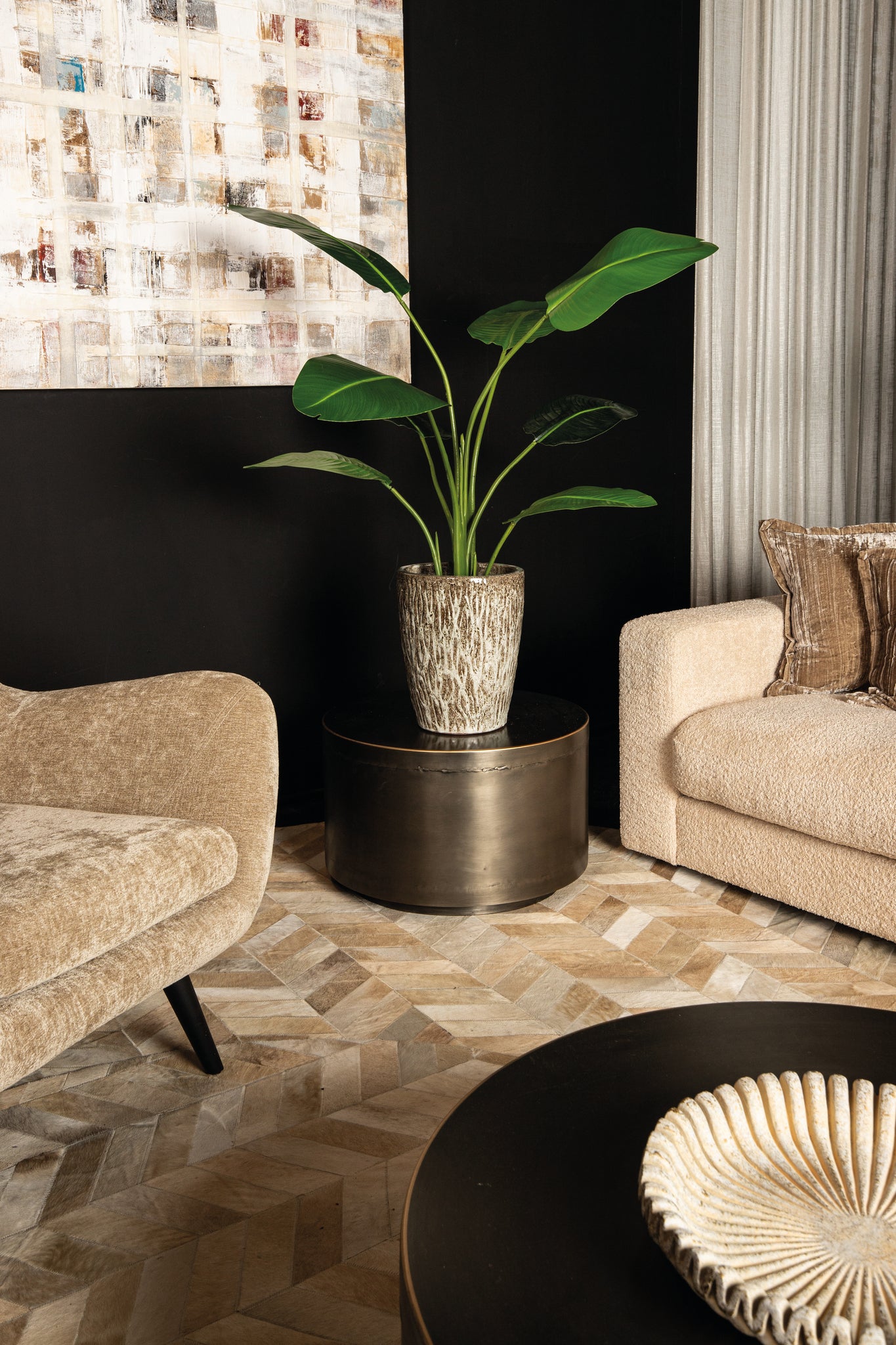 Leaves Plant Green PE Real Touch Strelitzia S