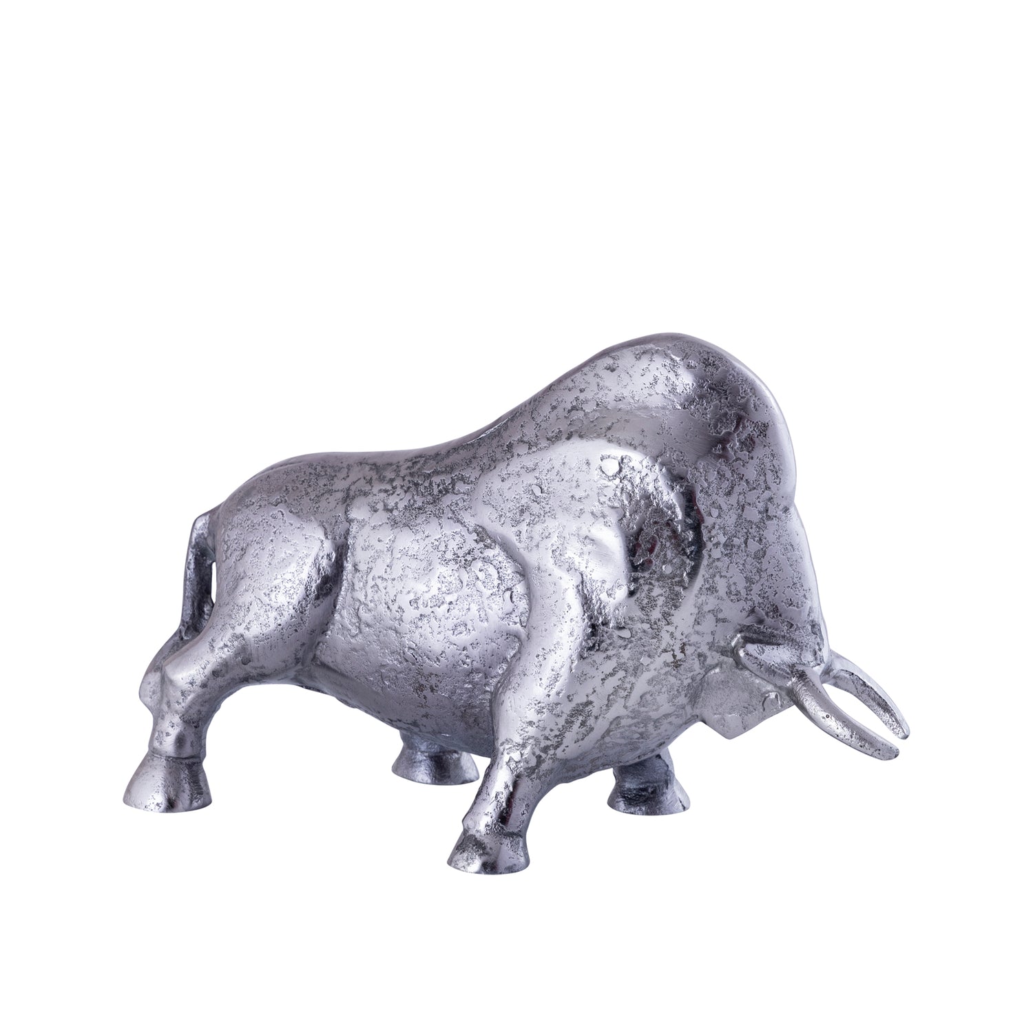 Ebeny Black Nickel Casted Alu Bull Statue L