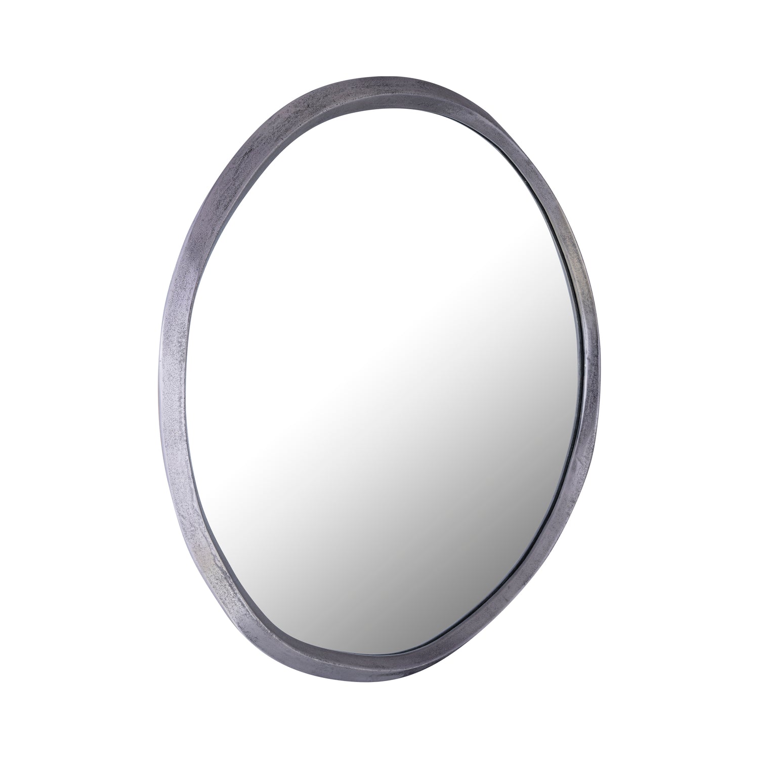 Limera Nickel Alu Round Mirror Irregular Border S