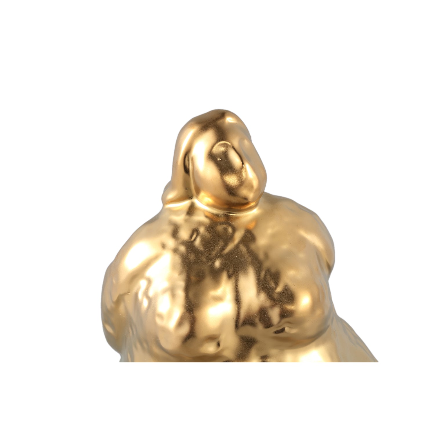 Oday Gold Ceramic Women Statue Standing A