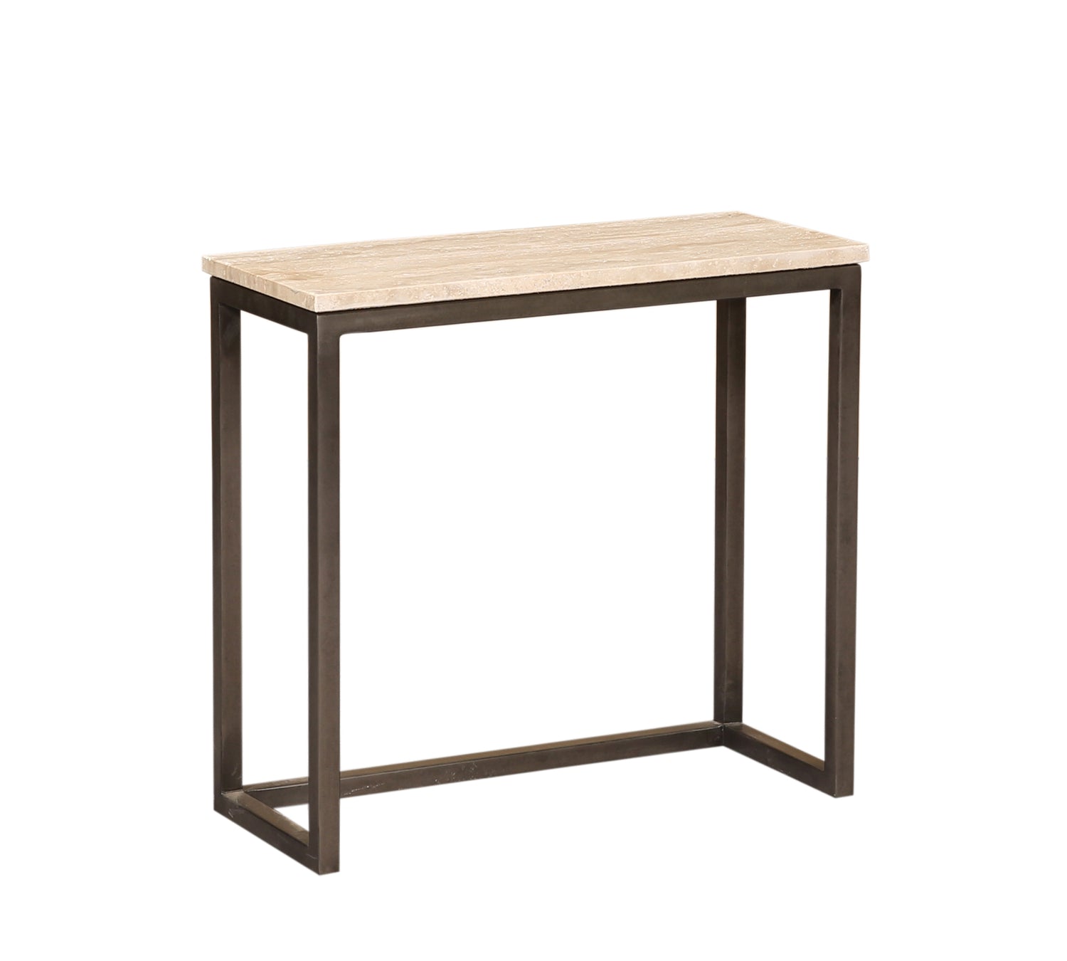 Zoah Black Travertine Rectangle Sidetable Set van 3