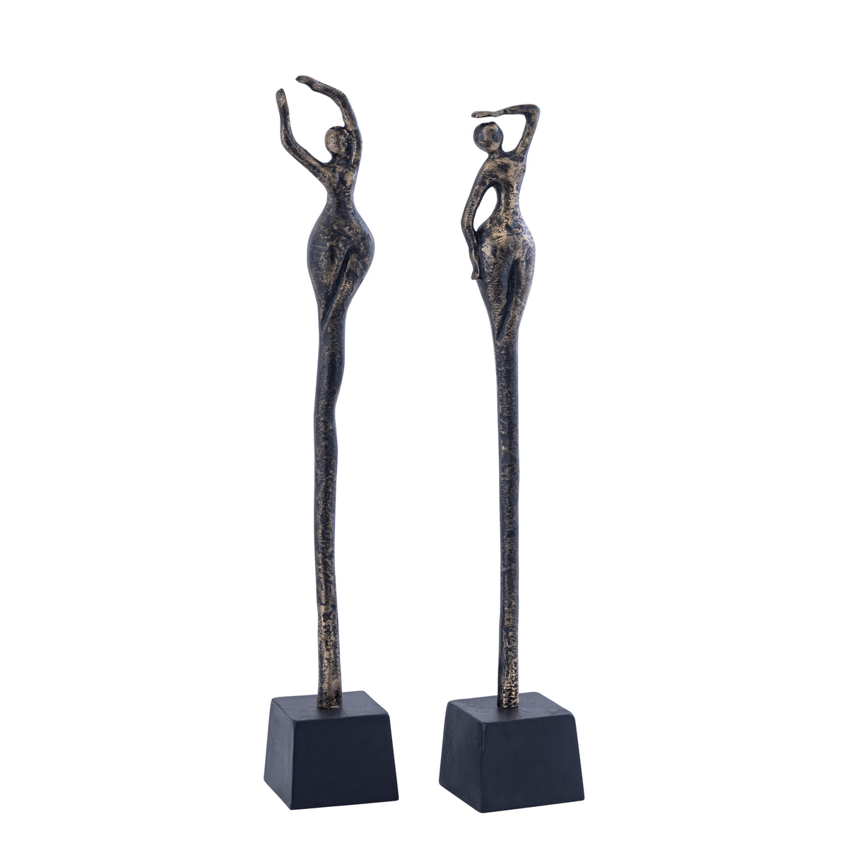Ciwan Antique Brass Alu Casted Women Statue B