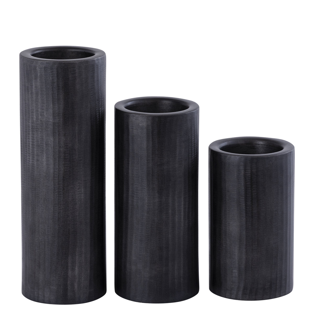 Jowad Graphite Alu Sheet Candle Holder Rib L