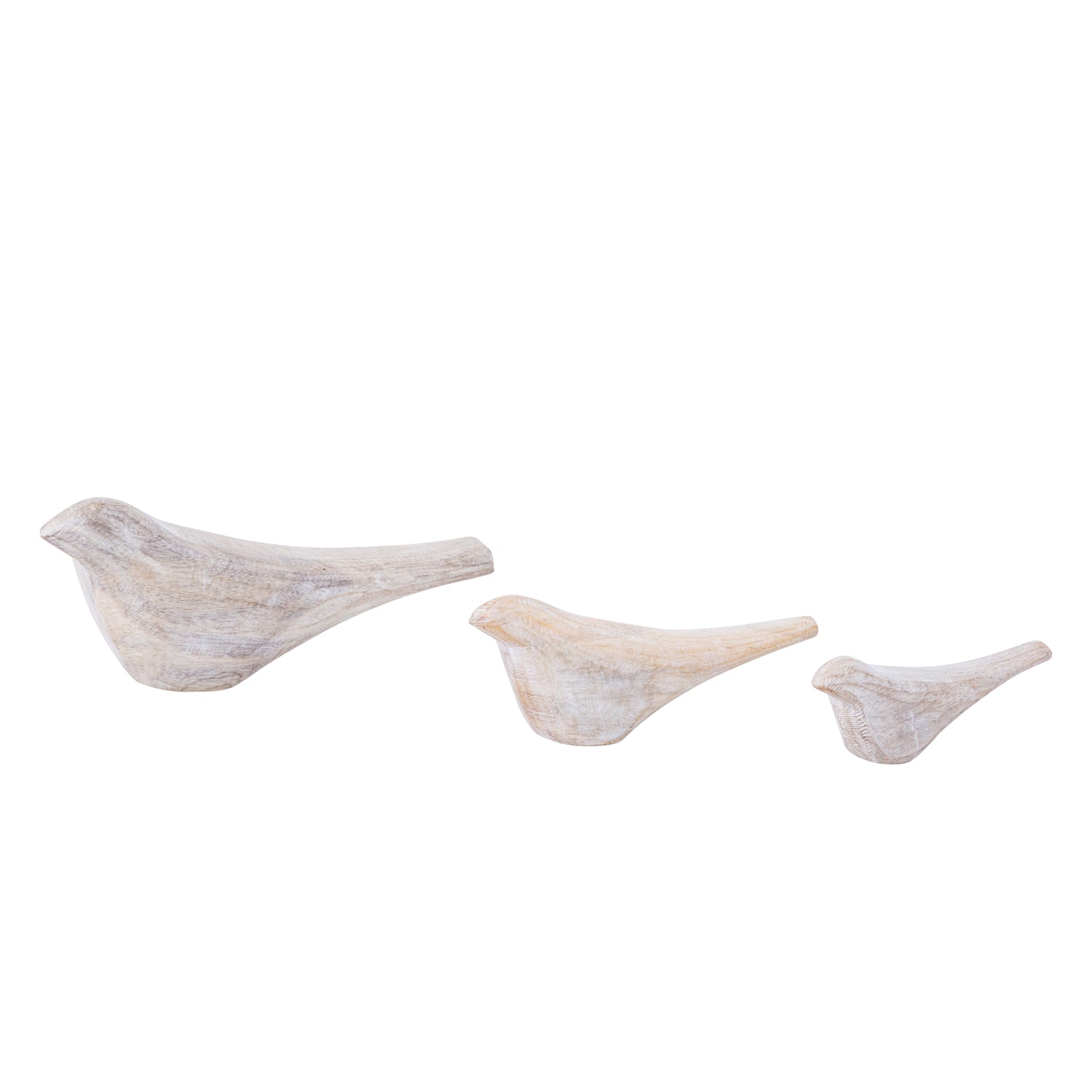 Gracella Light Grey Mango Wood Bird Statue L