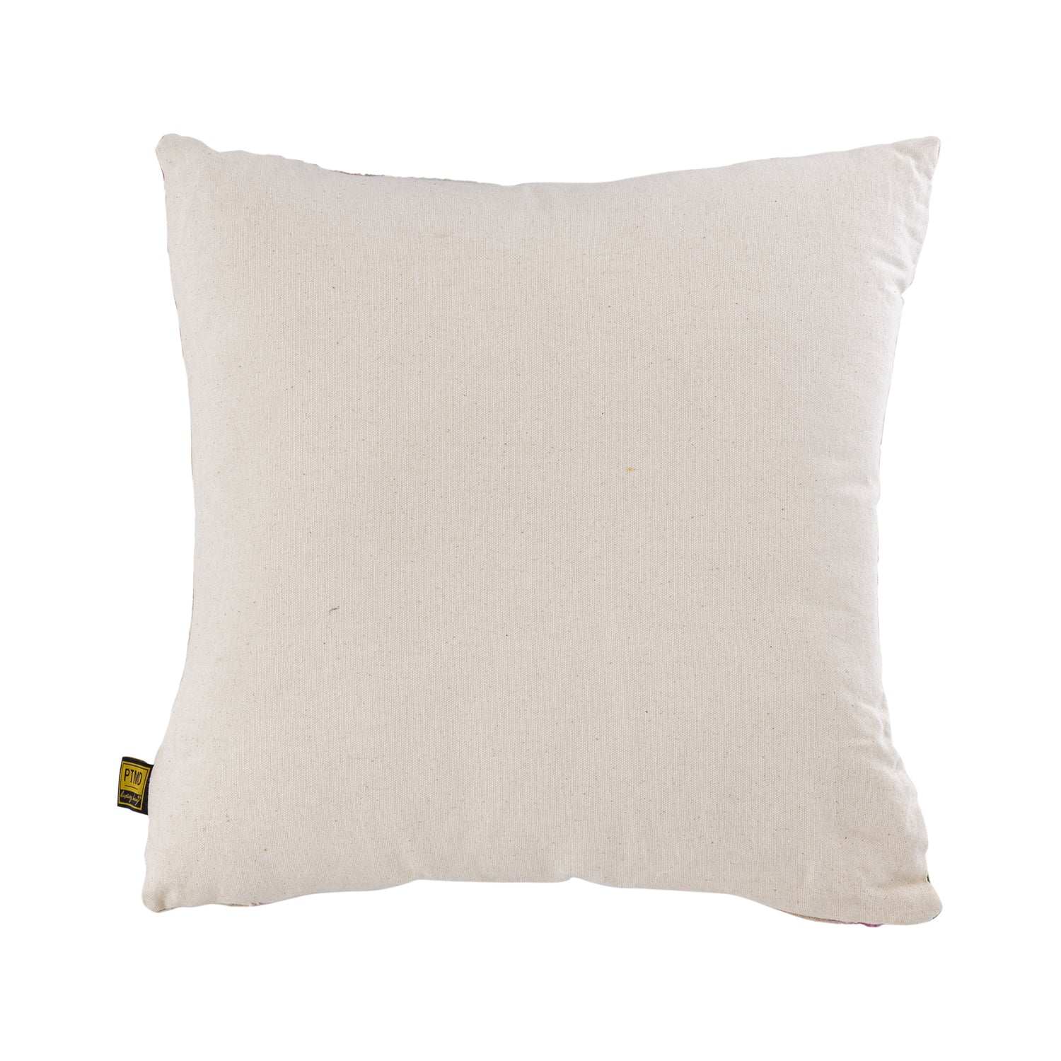 Ayumi Pink Square Cotton Cushion Abstract