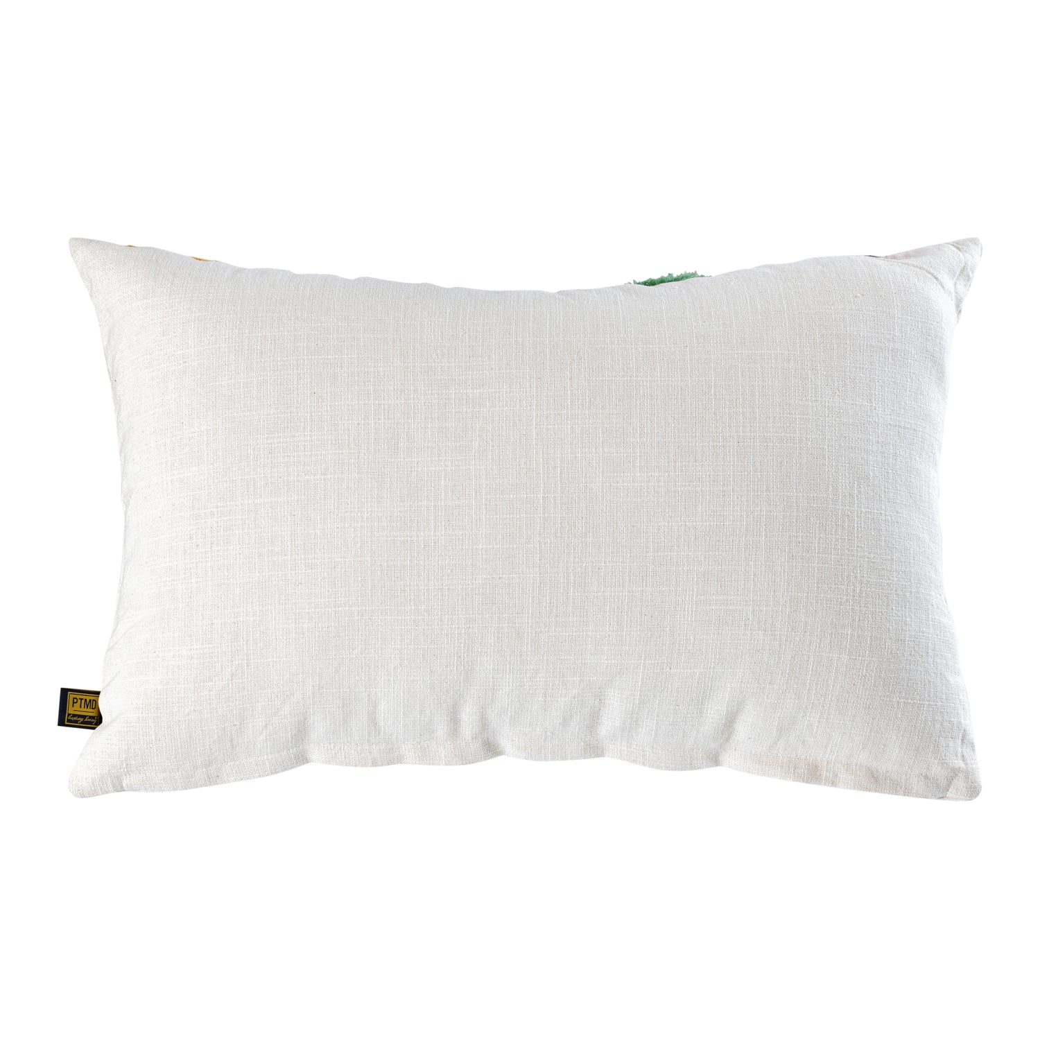 Prinay Pink Rect Embroidery Cushion With Dots