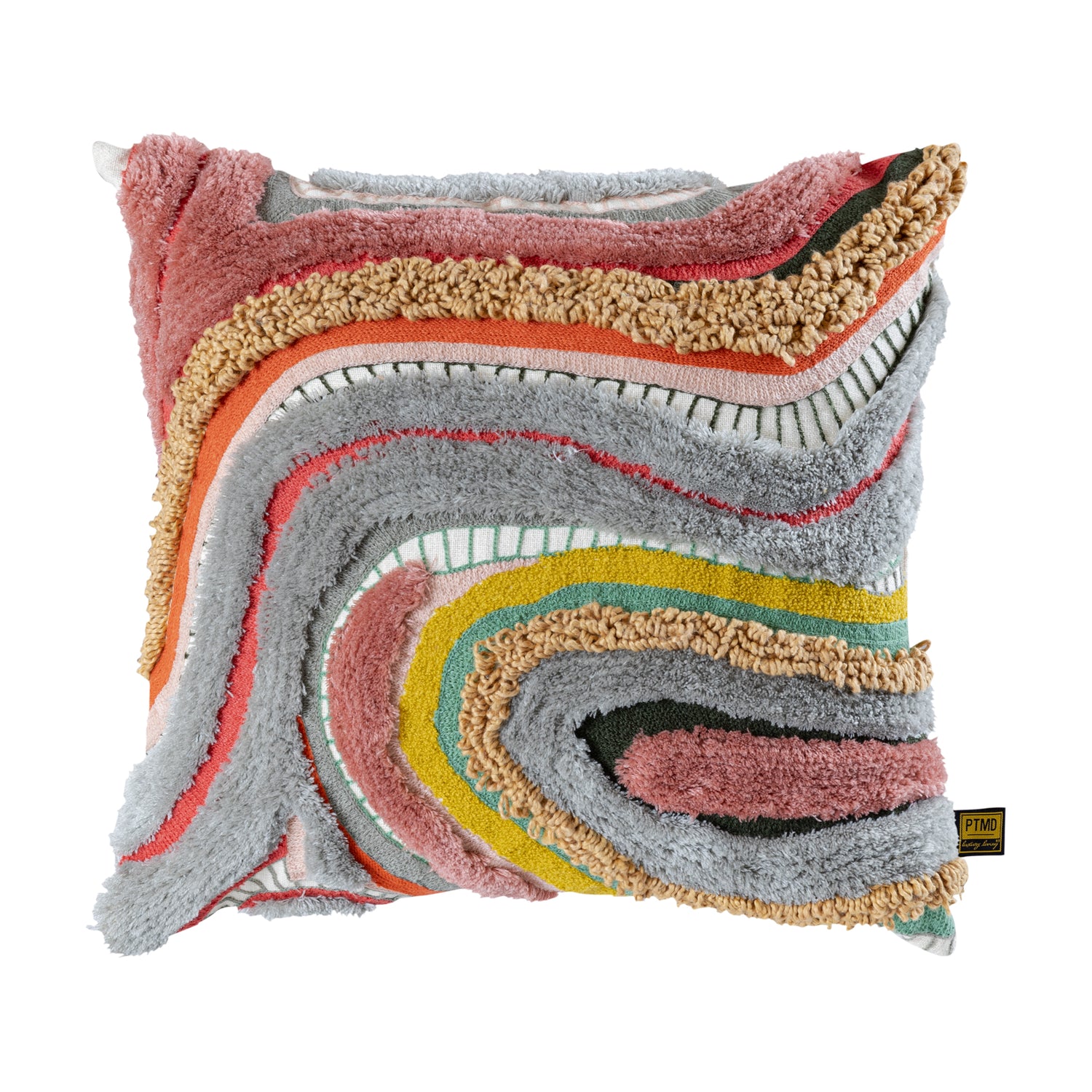 Sephora Pink Square Embroidery Cushion With Lines