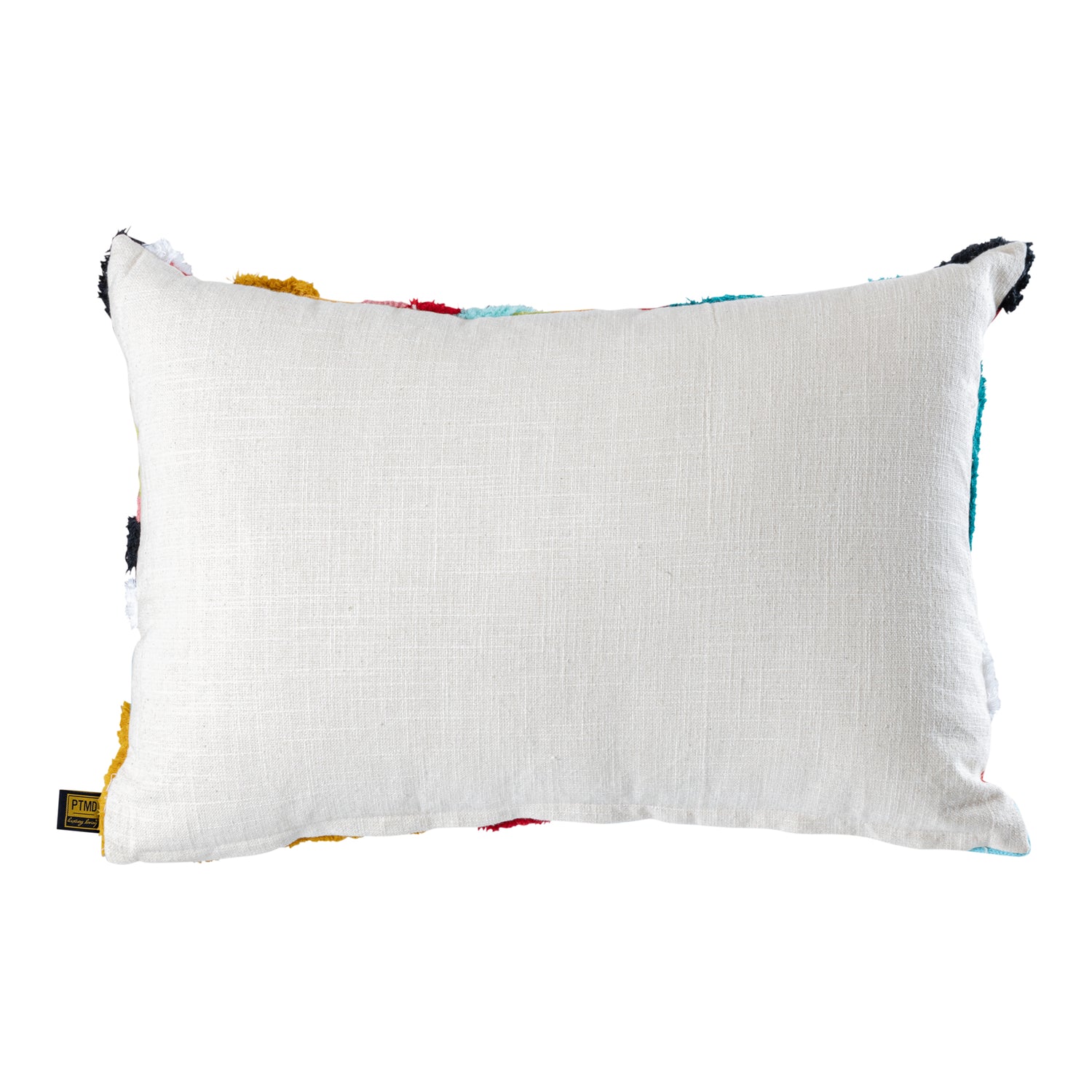 Courtneay Blue Rectangle Embroidery Cushion Lines