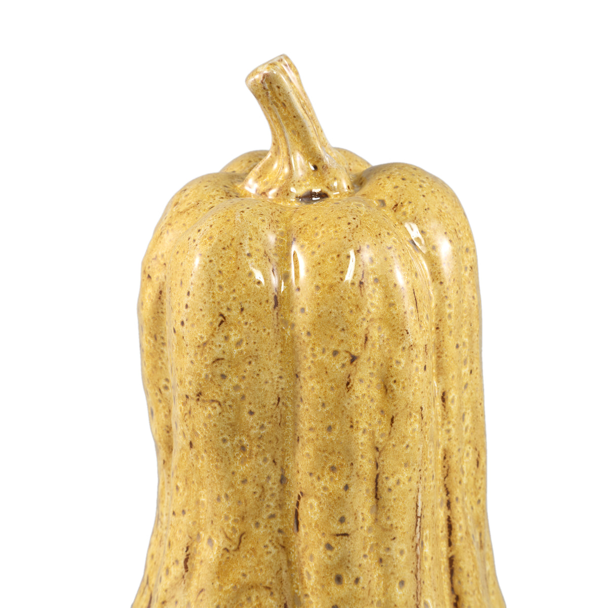Julija Yellow Ceramic Pumpkin Shaped Statue High