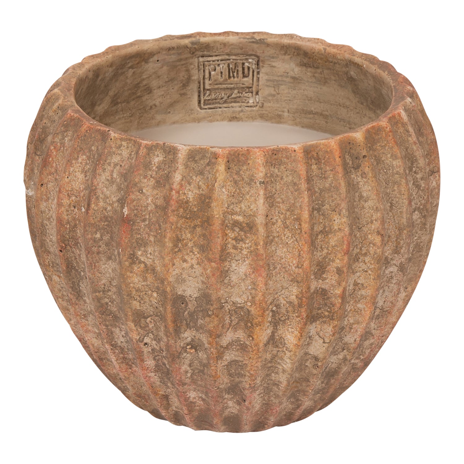 Yasmeene Brown Cement Outdoor Candle M