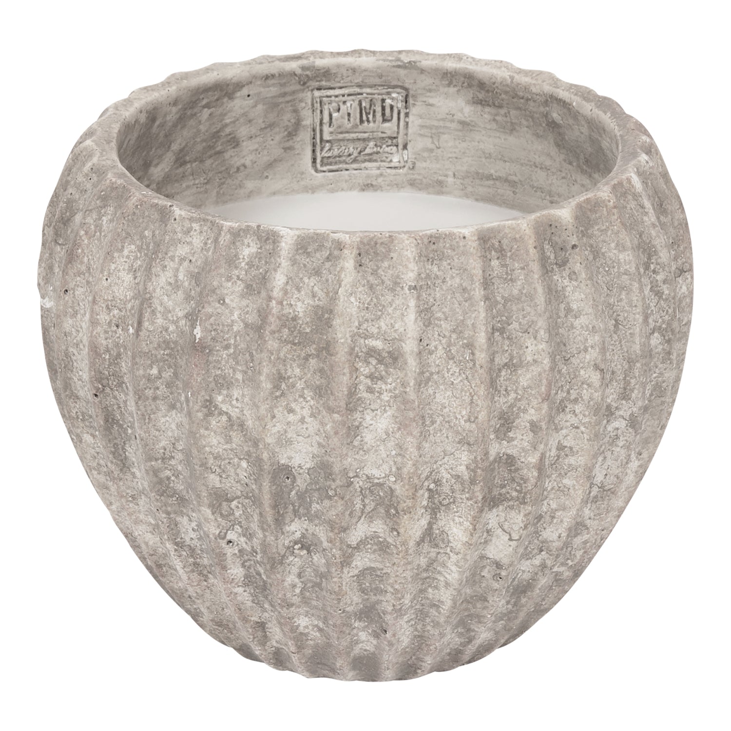 Yasmeene Cream Cement Outdoor Candle M