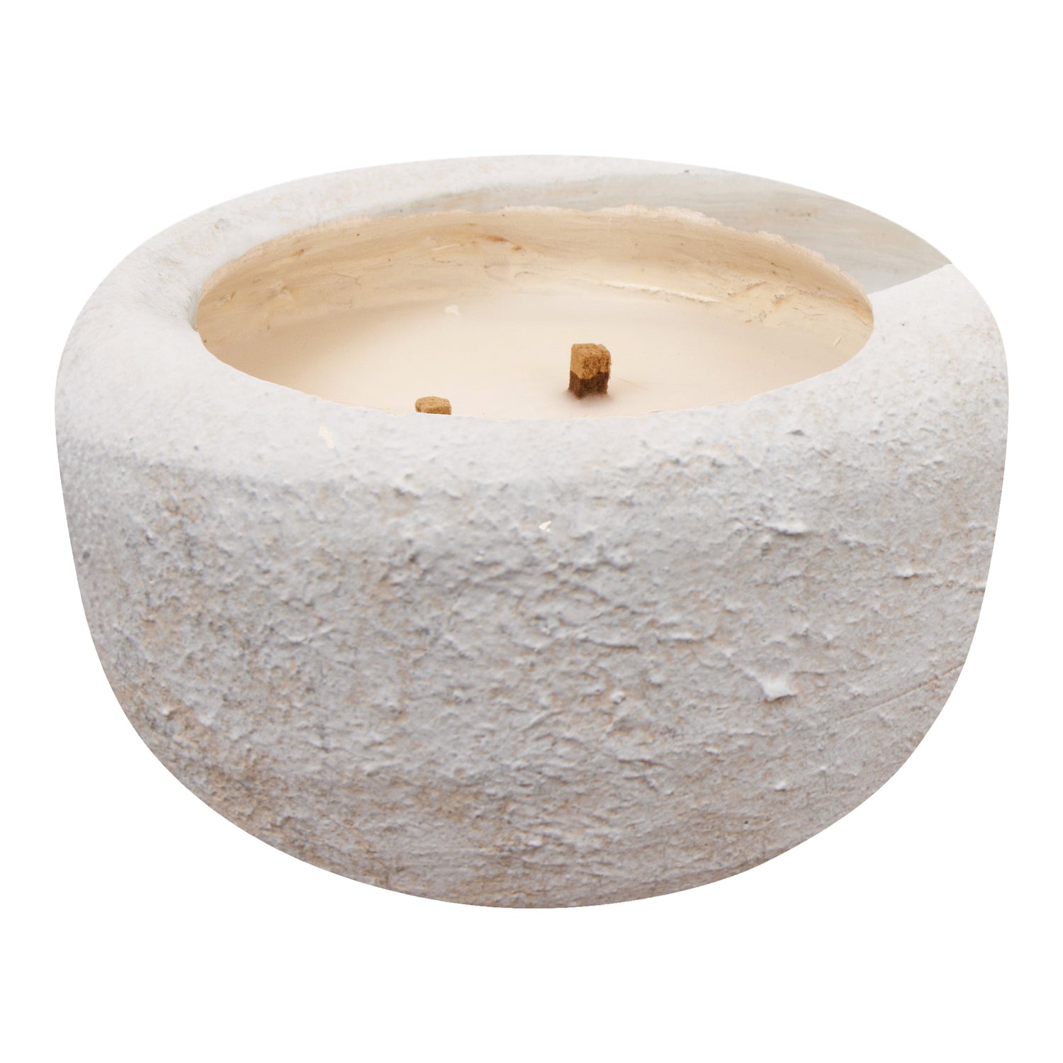 Gabor Cream Cement Outdoor Candle L