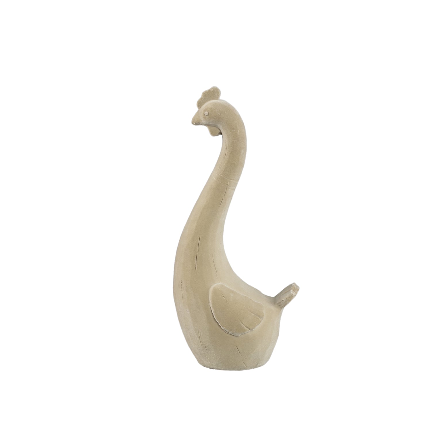 Smita Cream Poly Chicken Shaped Statue