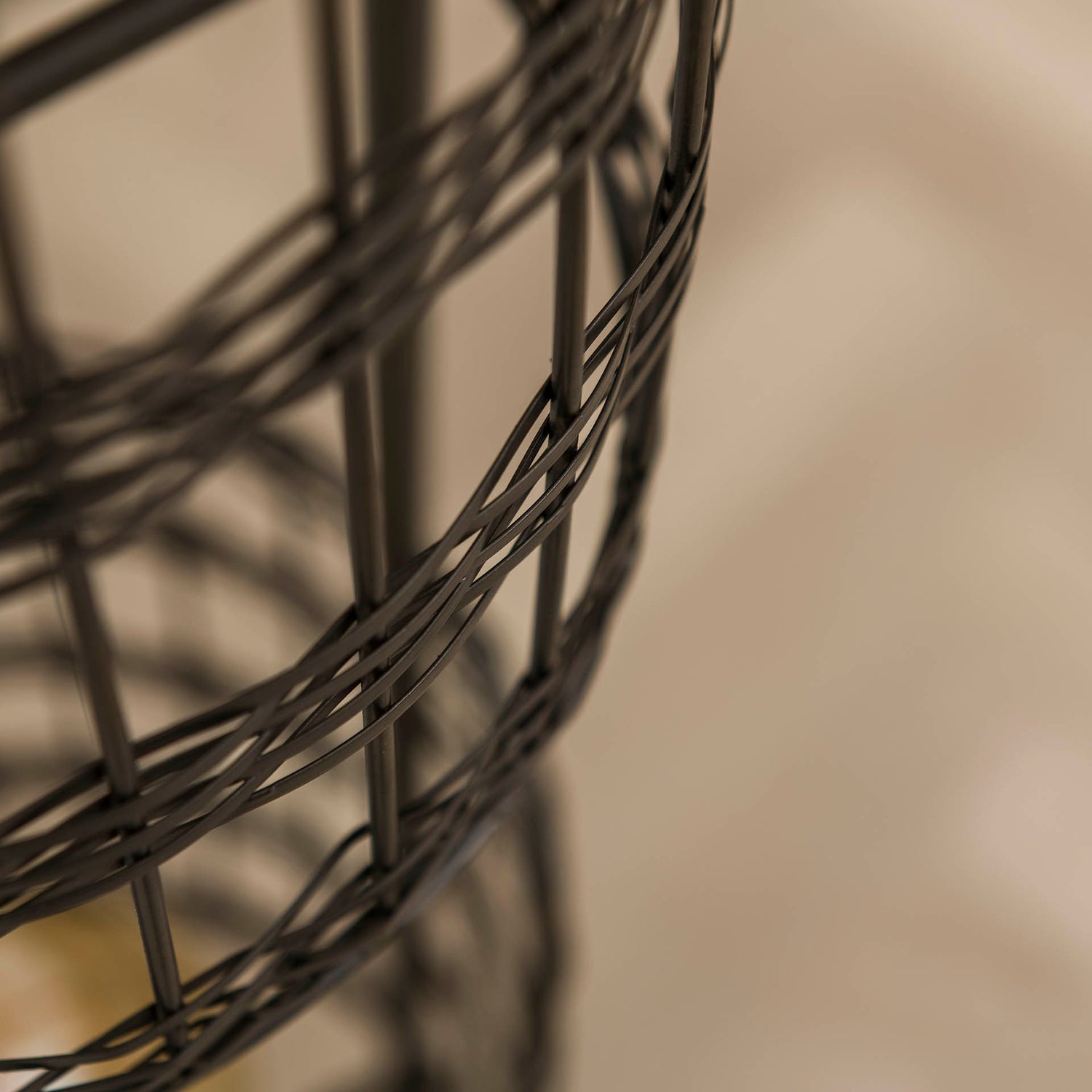 Vloerlamp met 2 Lampen Metal Blinds - 30x30x166 cm - Zwart Nikkel