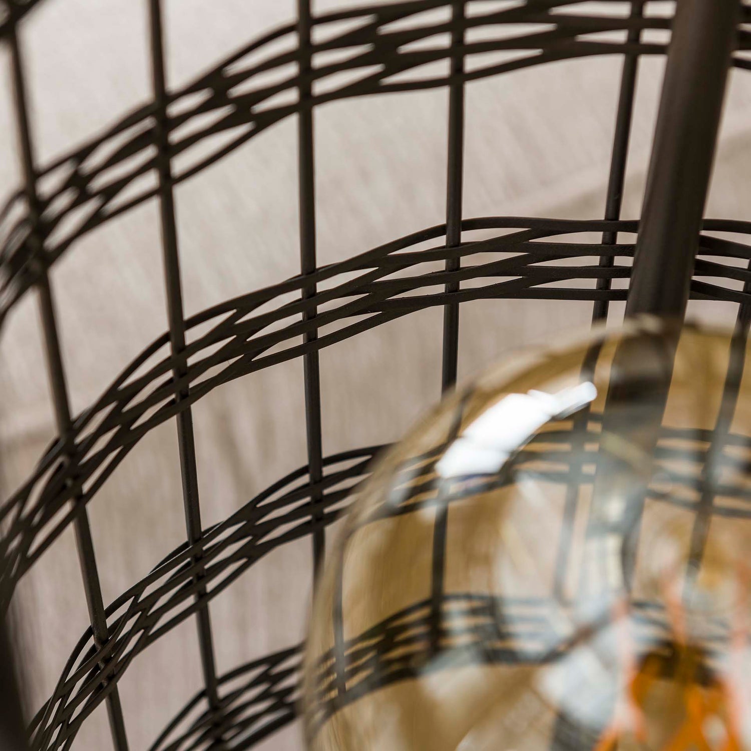 Vloerlamp met 2 Lampen Metal Blinds - 30x30x166 cm - Zwart Nikkel