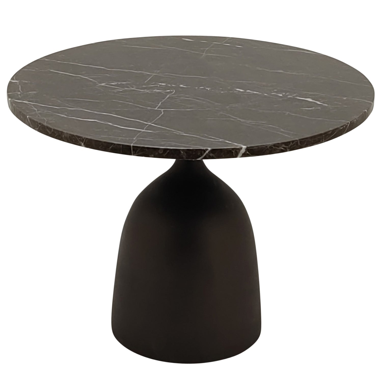 Patras Side Table Brown Marble